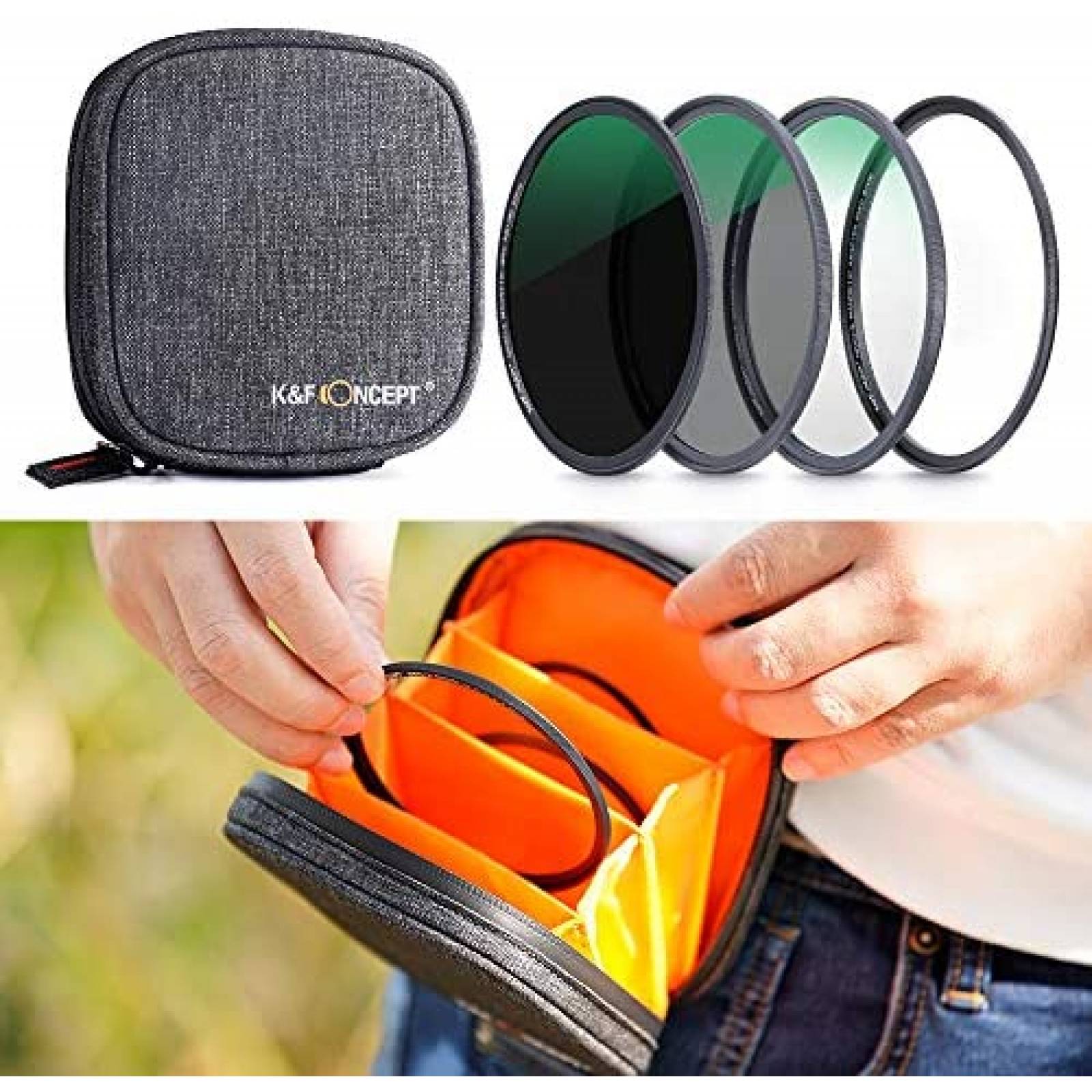 Filtro Camara K&F Concept KF-FT1625 Magnetico Neutral -Negro