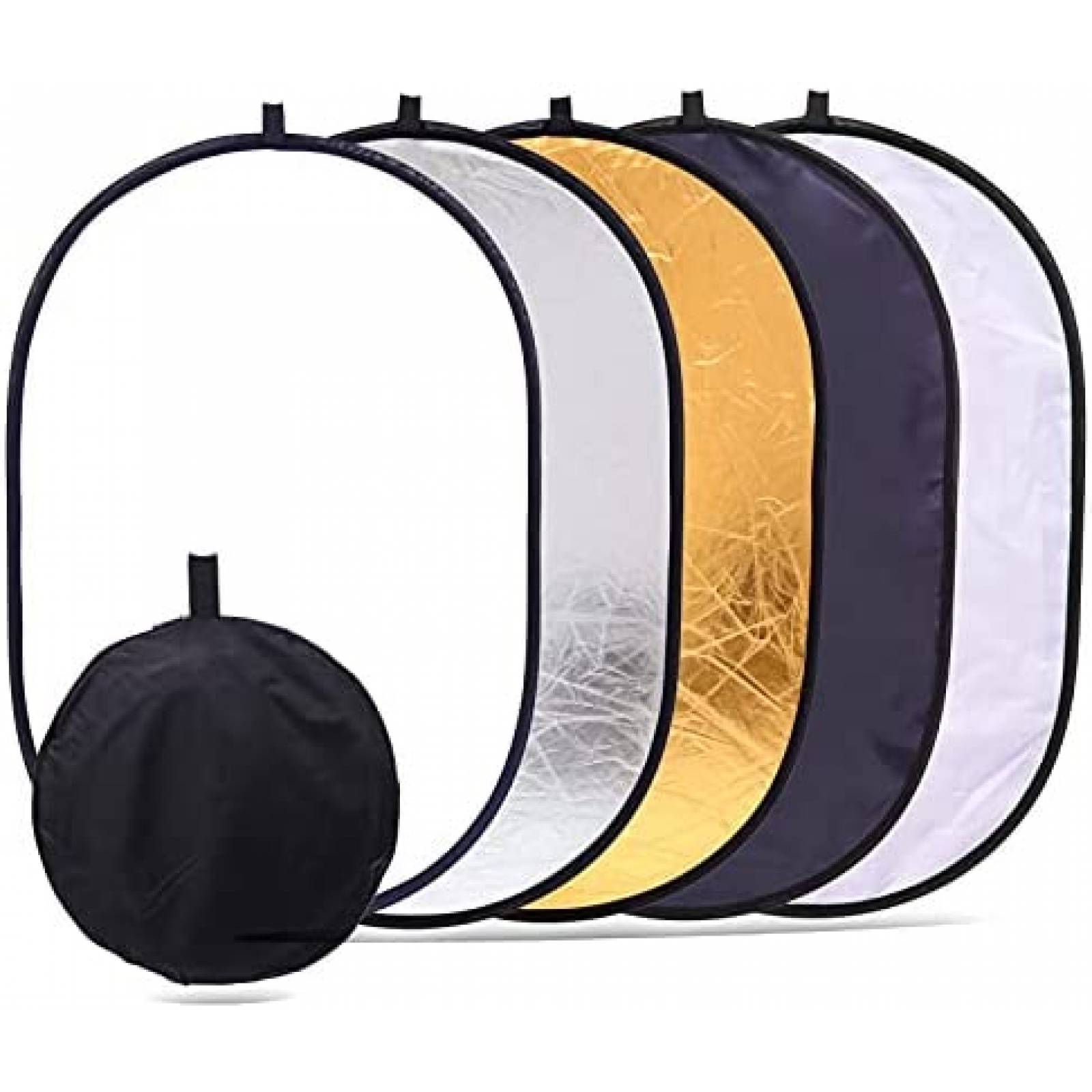Reflector 5 en 1 Konseen de 40"x 60" para Fotografia -Negro