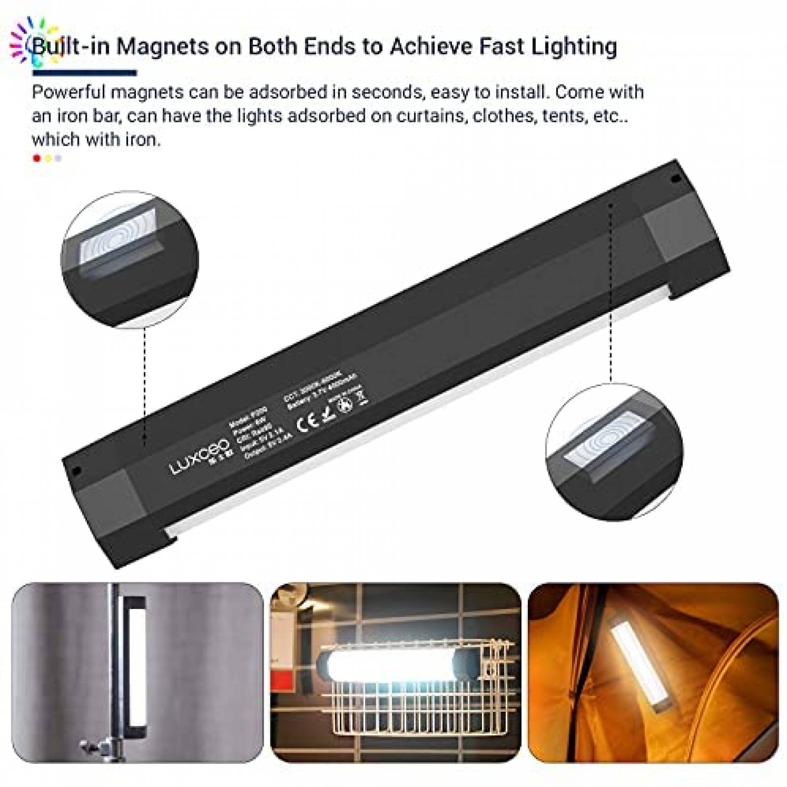Barra de Luz LUXCEO RGB/LED Portatil para Fotografia