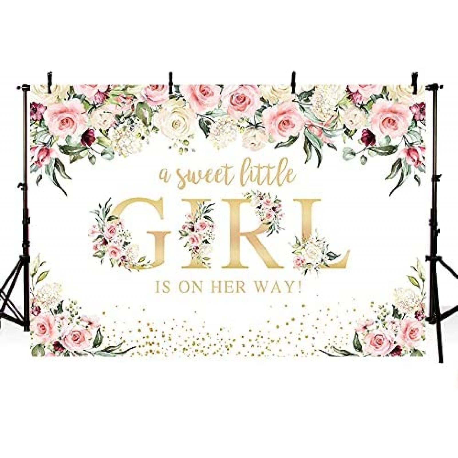 Telon MEHOFOND Girl Baby 7x5 ft Fondo Fotografico -Blanco