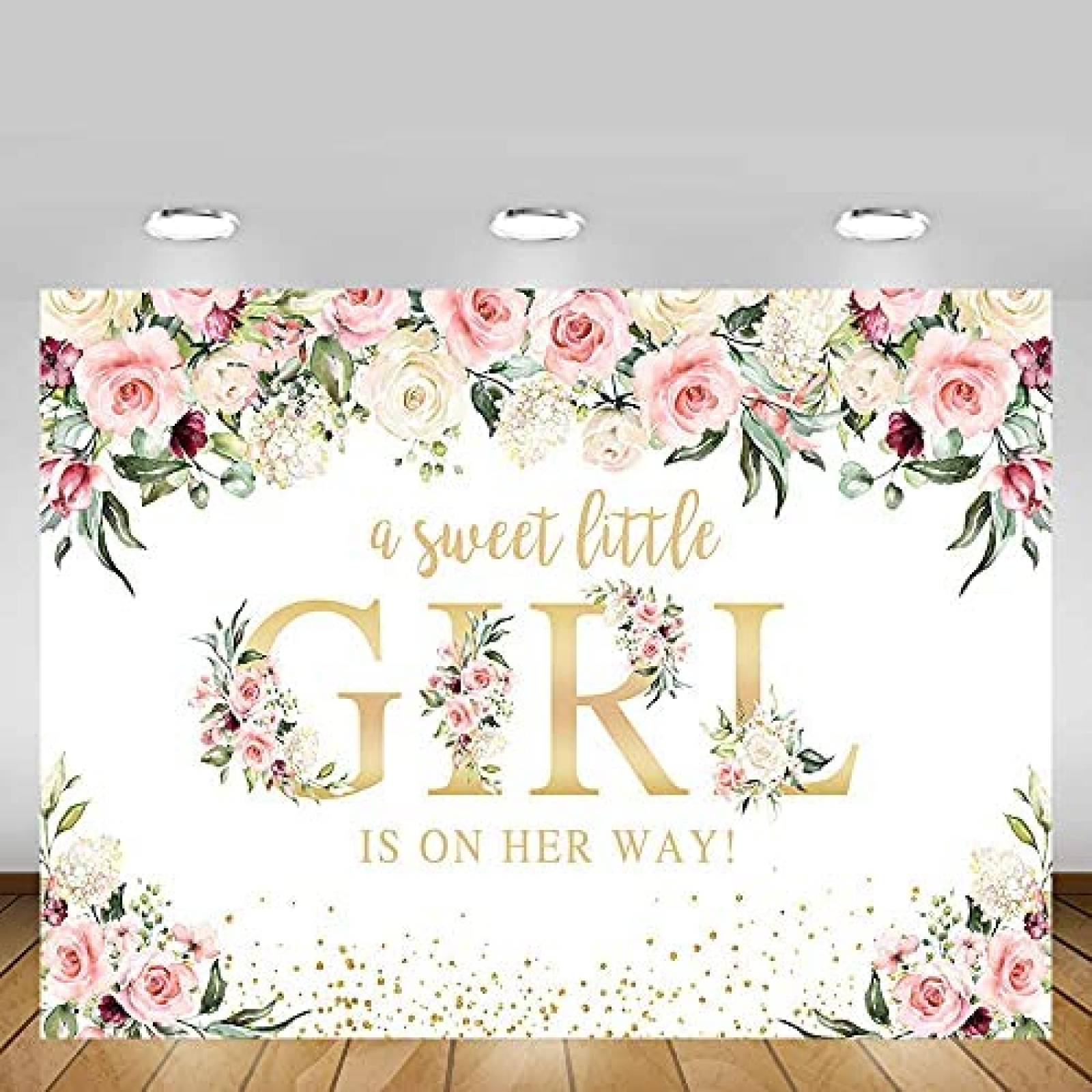 Telon MEHOFOND Girl Baby 7x5 ft Fondo Fotografico -Blanco