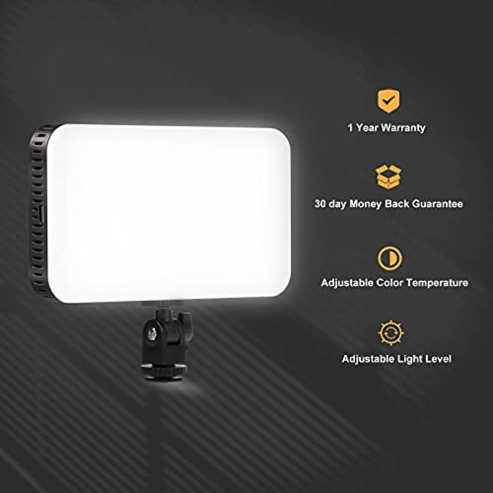 Luz LED ORDRO con Ajuste de Temperatura para Fotografia
