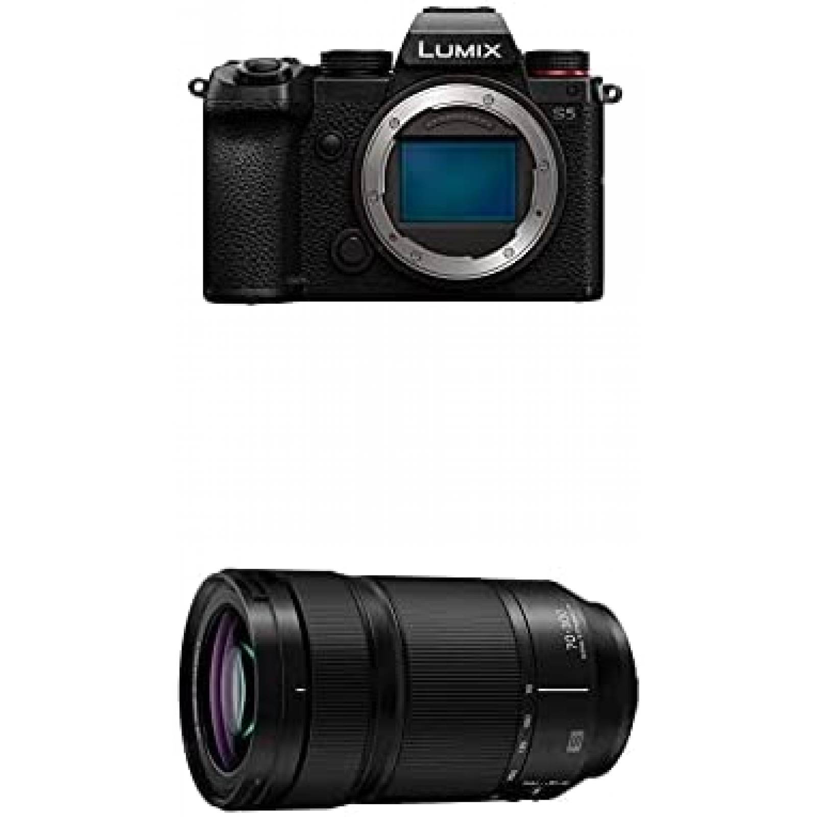 Camara sin espejo Panasonic LUMIX S5 con lente LUMIX S