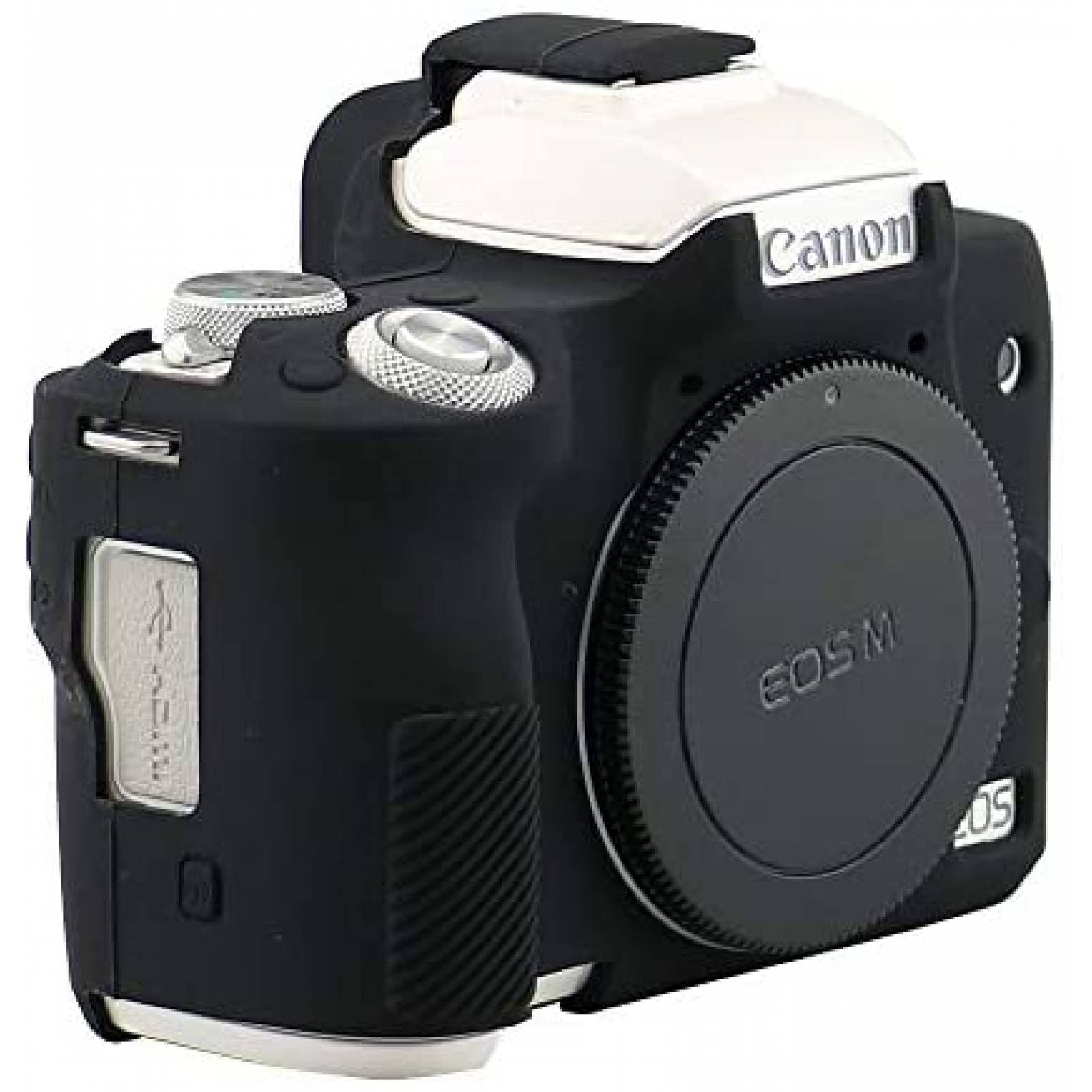 Funda de Silicon Pocoukate para Canon EOS M50 Mark II -Negro