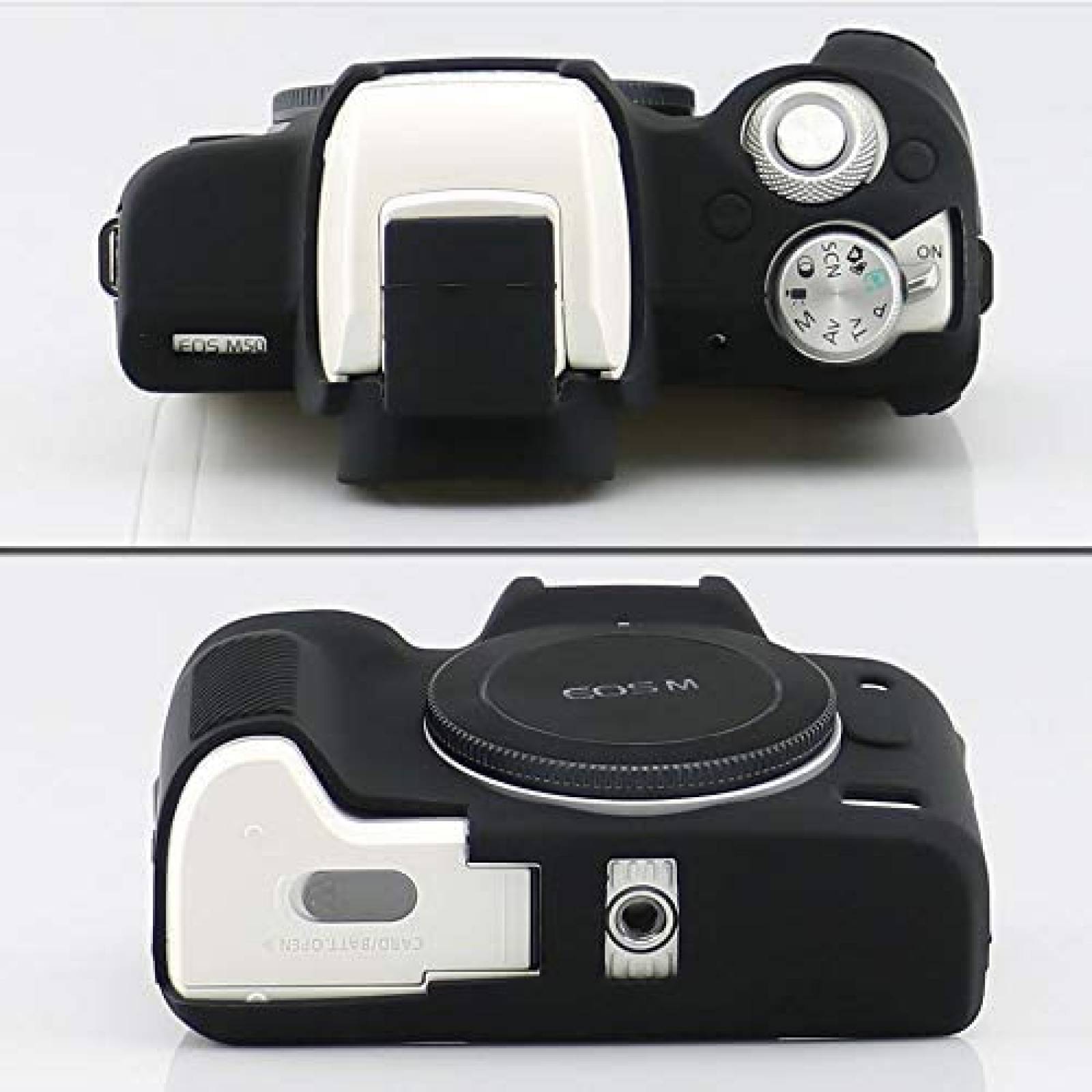 Funda de Silicon Pocoukate para Canon EOS M50 Mark II -Negro
