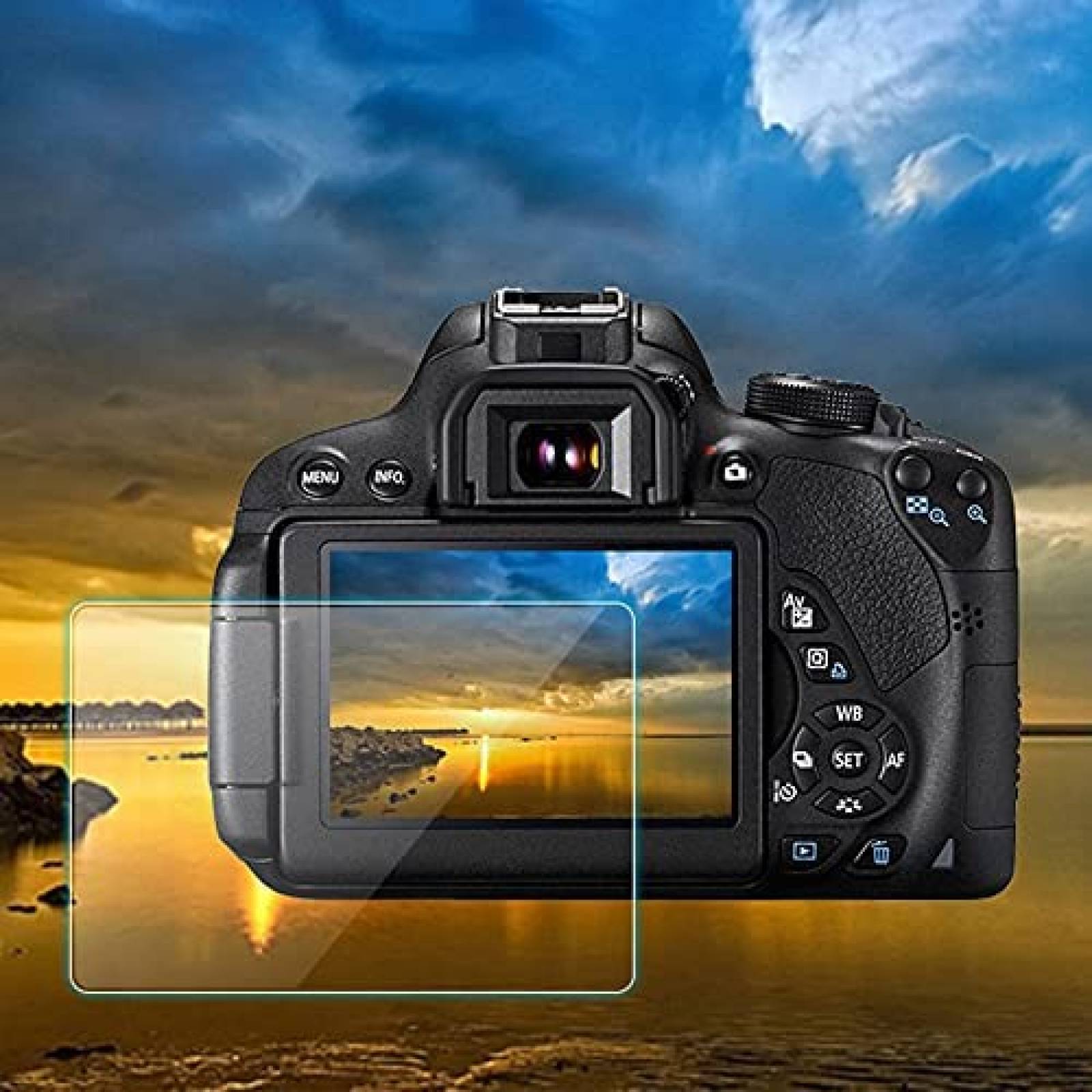 Funda de Silicon Pocoukate para Canon EOS M50 Mark II -Negro