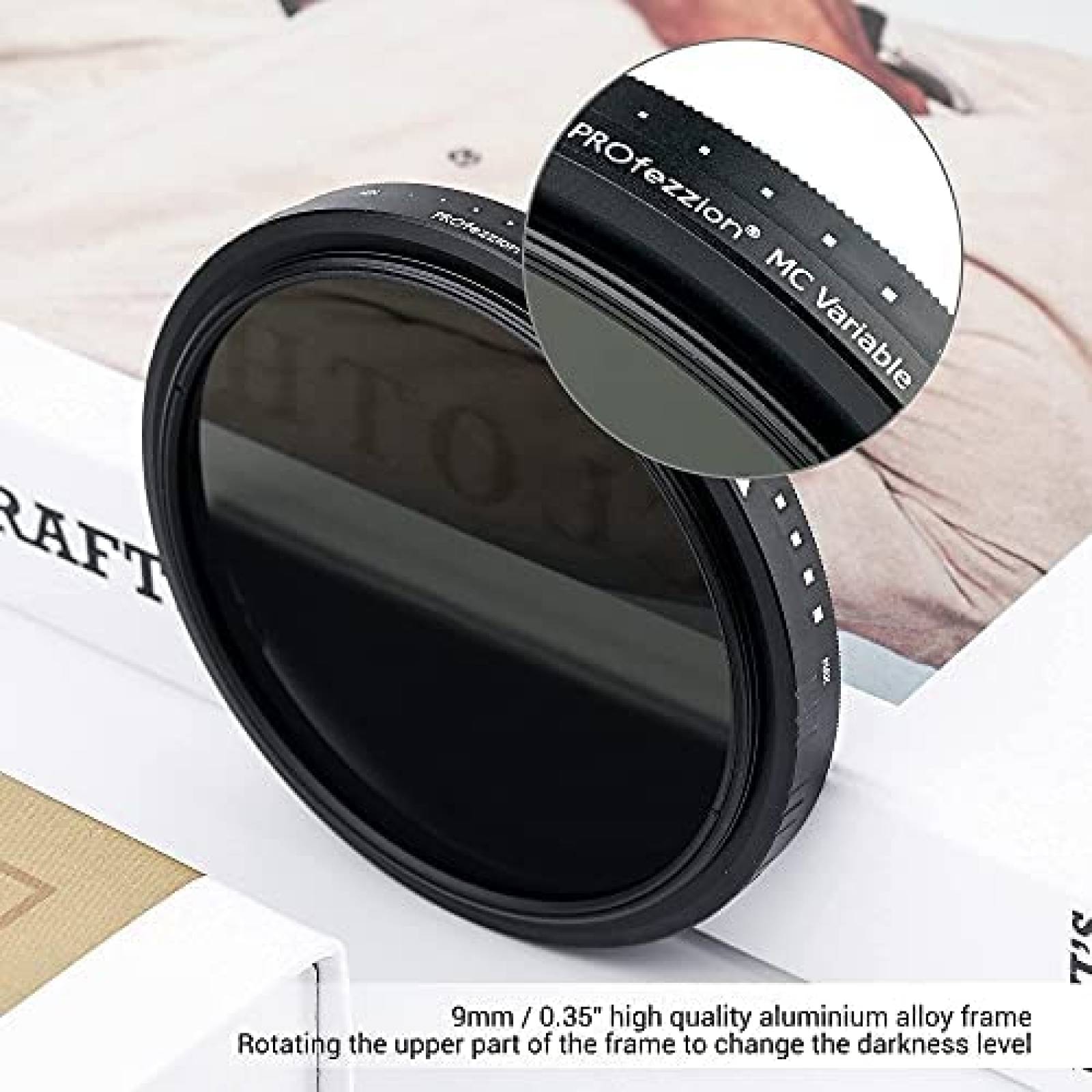 Filtro para canon EOS PROfezzion Variable ND 49MM -Negro