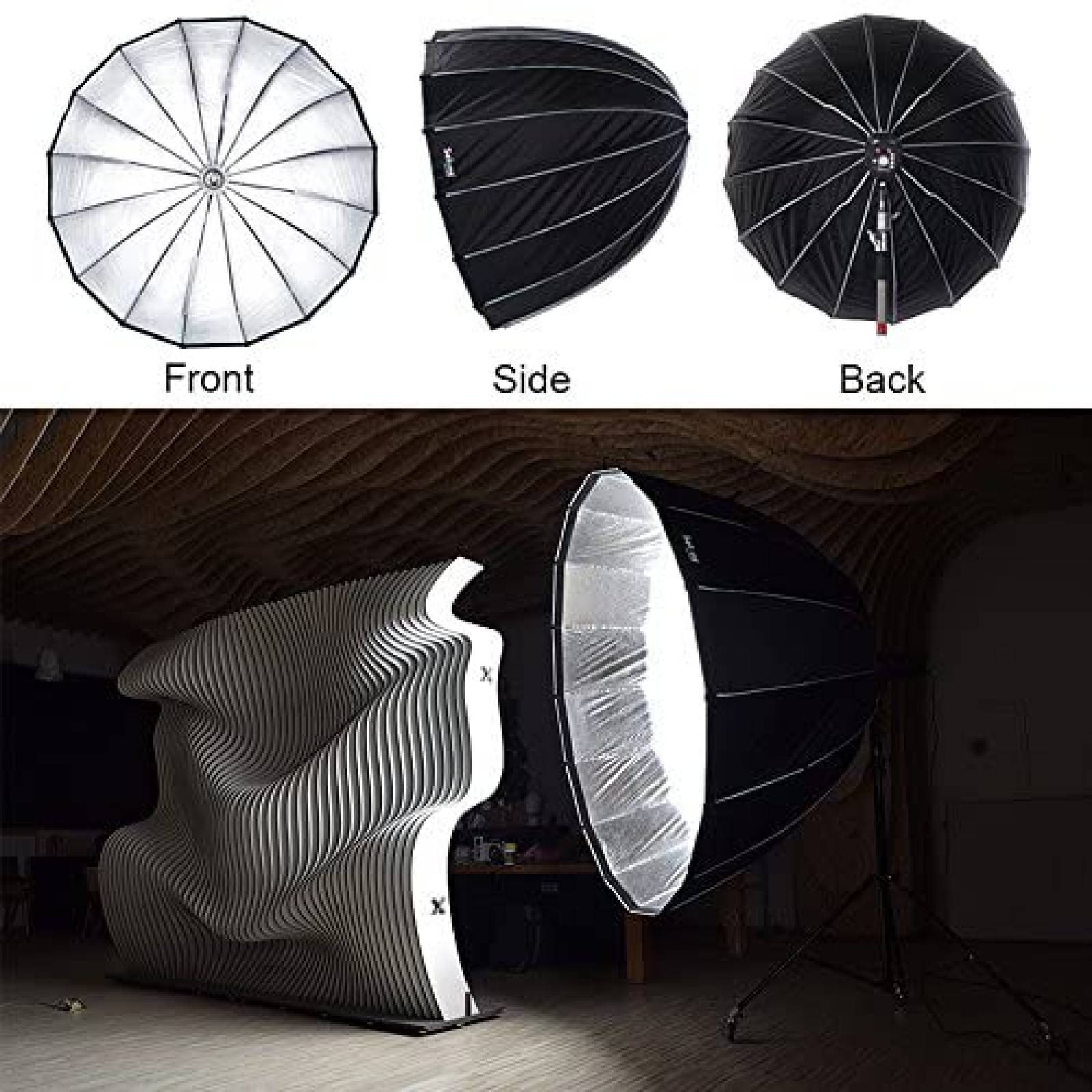 Softbox Selens 48 inch+Bowen Mount Hexagonal parabolico