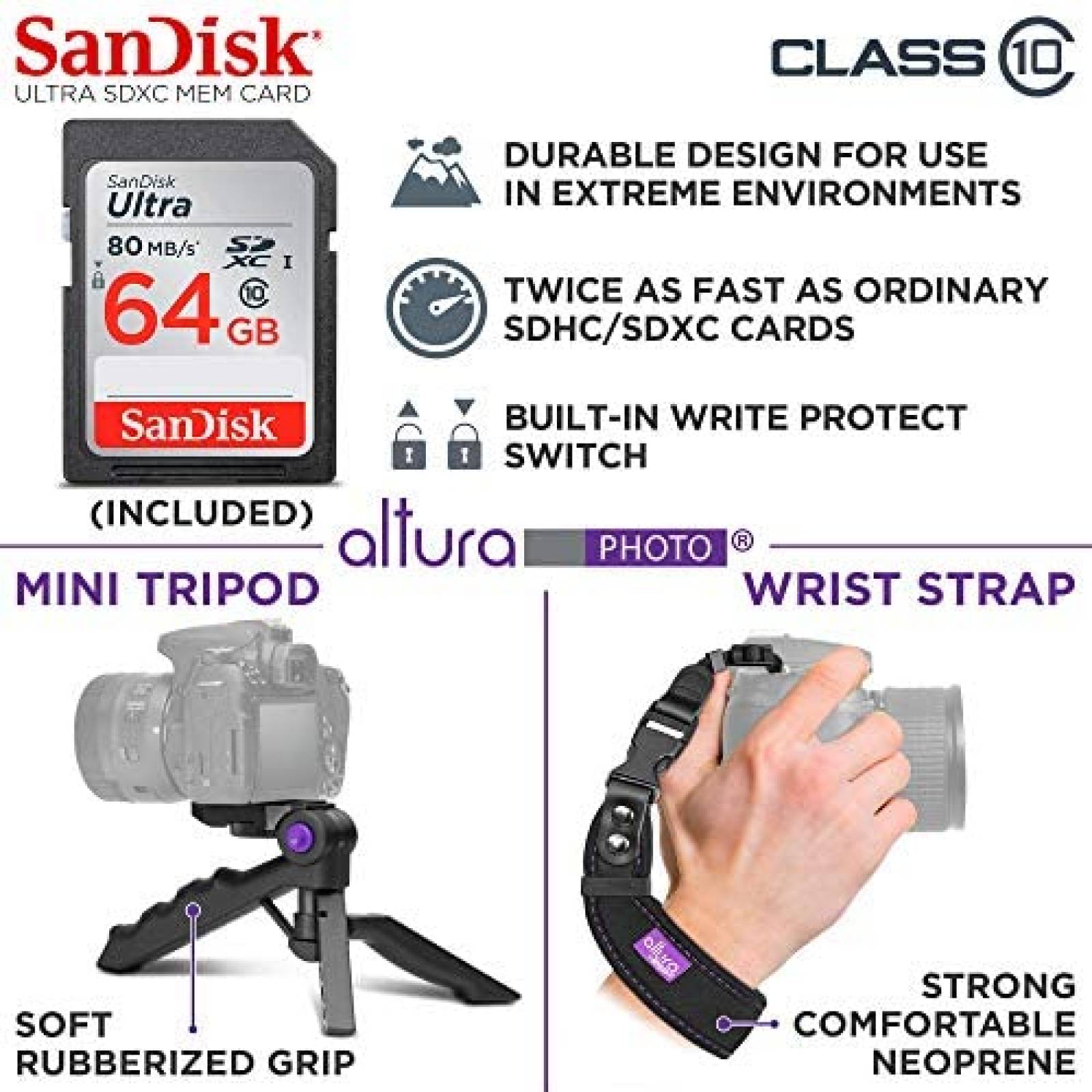 Kit de viaje para camara Sony E Sigma x18 28-70mm -Negro