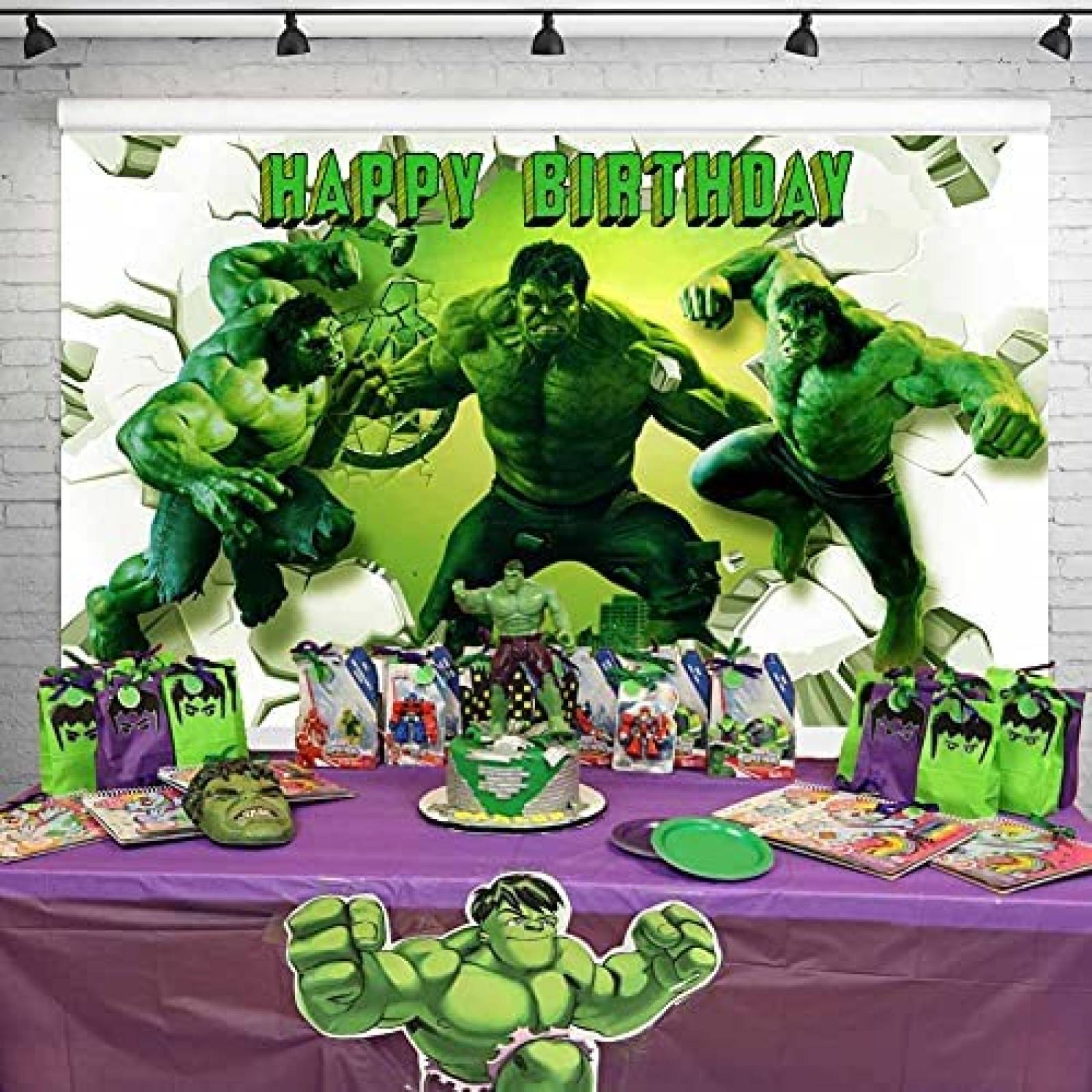 Fondo Fotografia Smile World Hulk Cumpleaos Decoracion