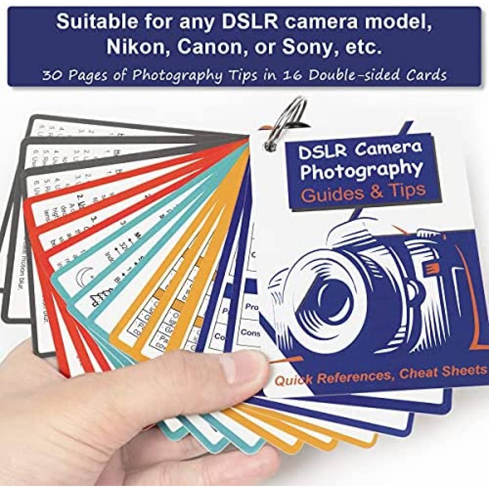 Pack cartas para fotografia Tip info x30 paginas -Colorido