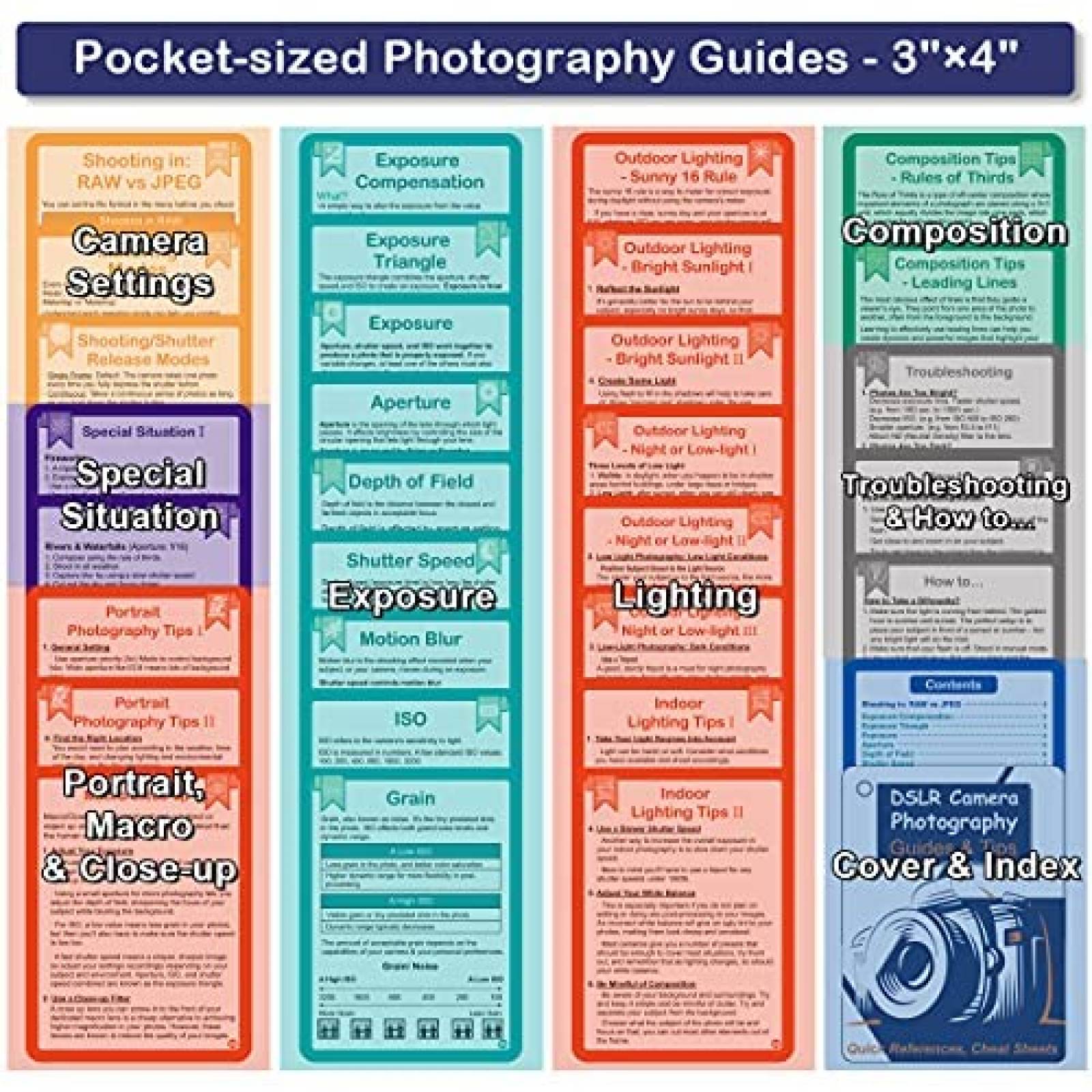Pack cartas para fotografia Tip info x30 paginas -Colorido