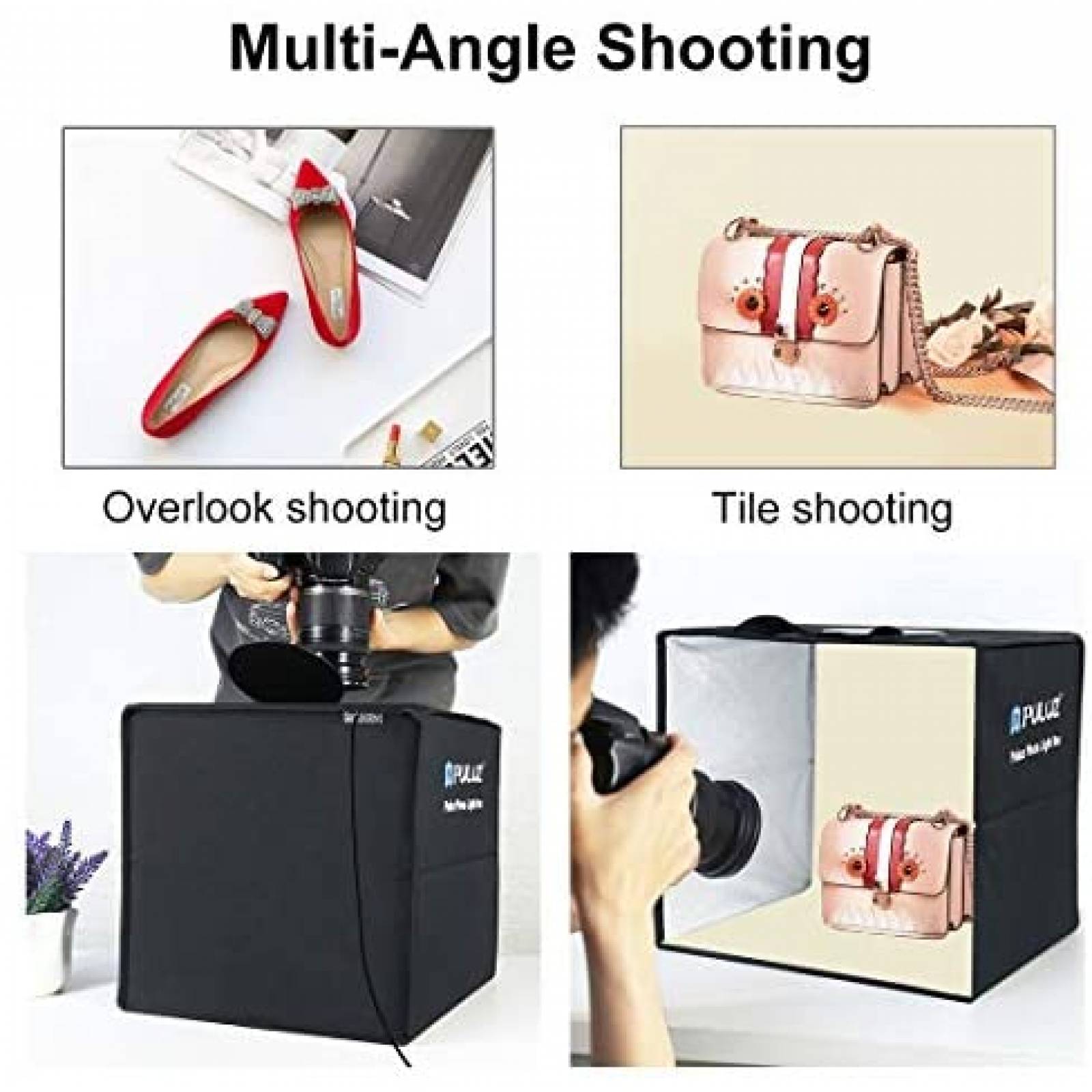 Caja de Luz Twopone De Estudio Fotografico 15.8'' -Negro