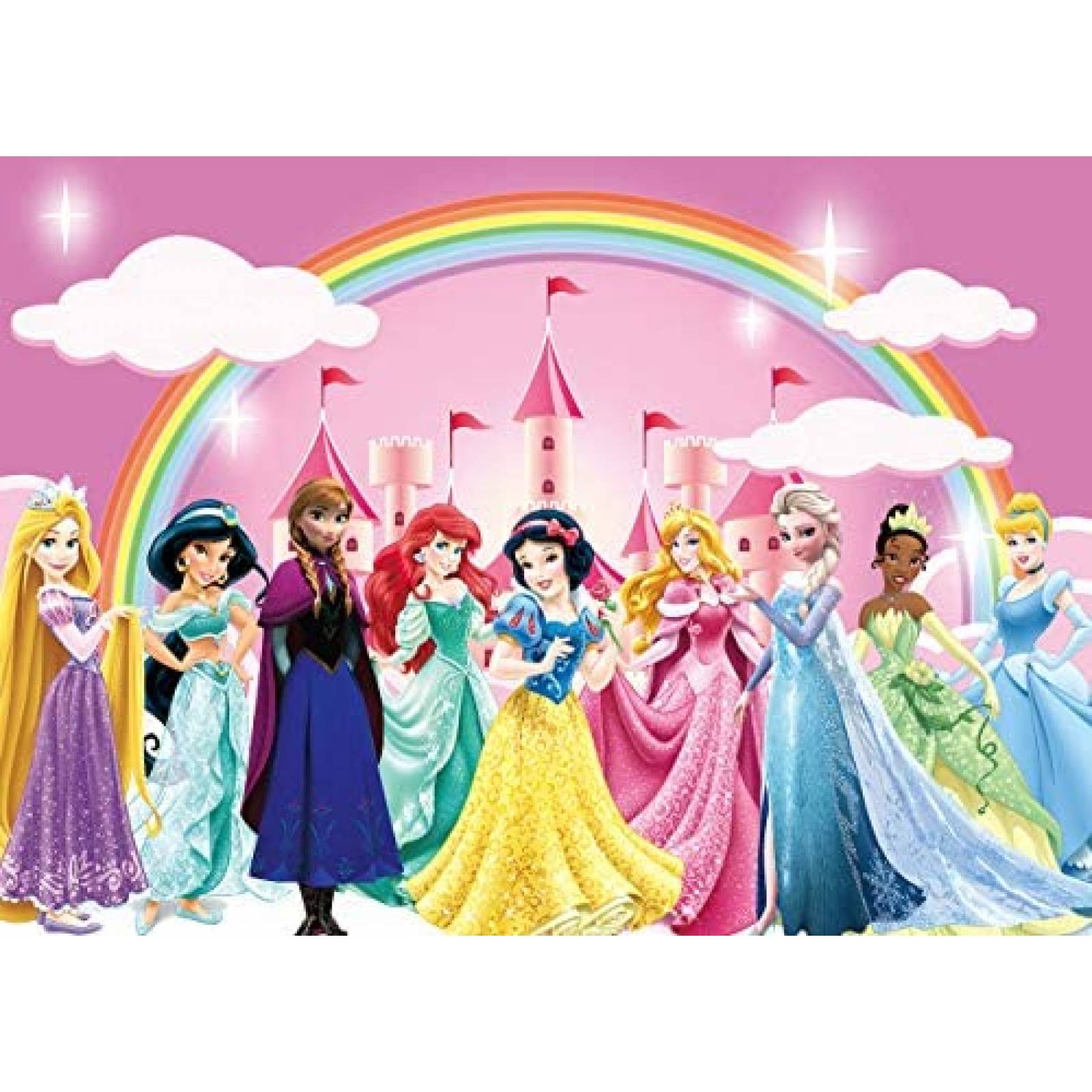 Telon de Fondo TXUE Princesas de Disney 7x5ft de Poliester