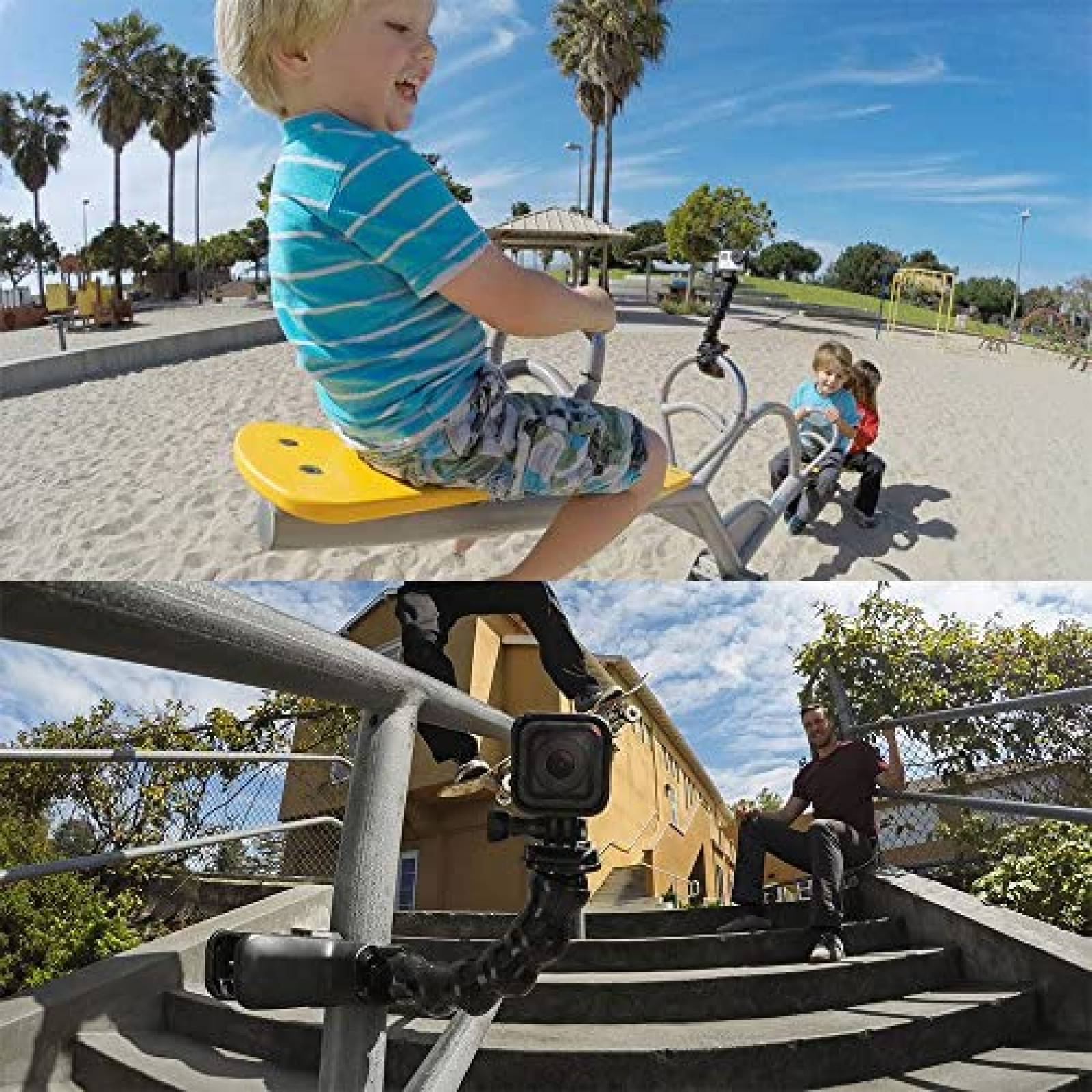 Montura con clip para GoPro Hero Wealpe x2 plastico -Negro