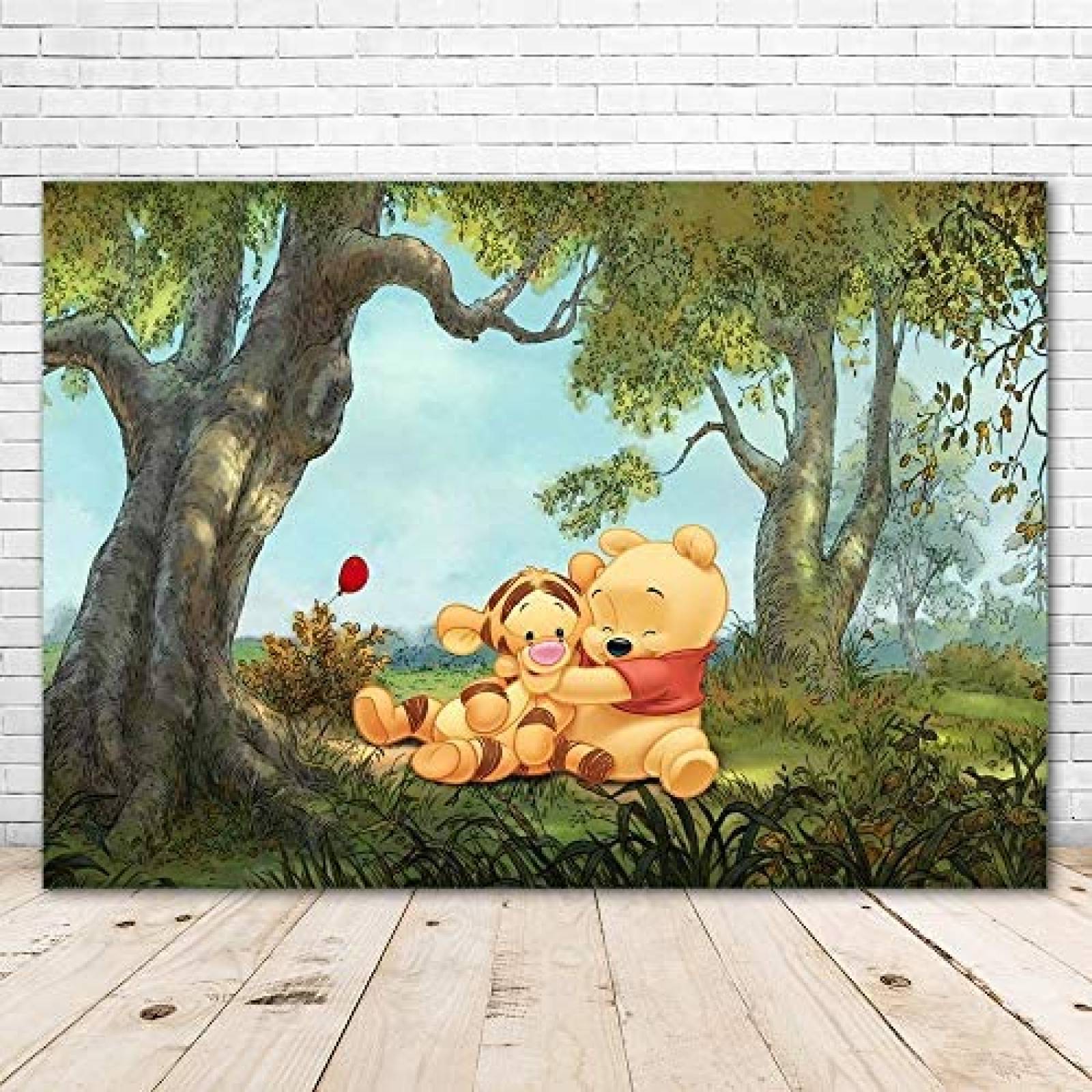 Fondo Fotografico YouRan Winnie The Pooh Cumpleaos Vinyl