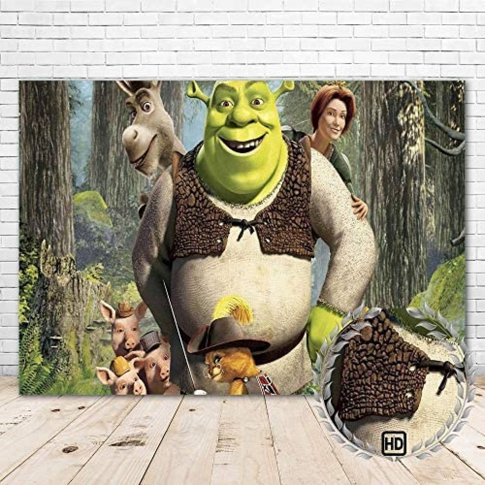 Fondo Fotografico YouRan Shrek HD Jungla Decoracion -Verde