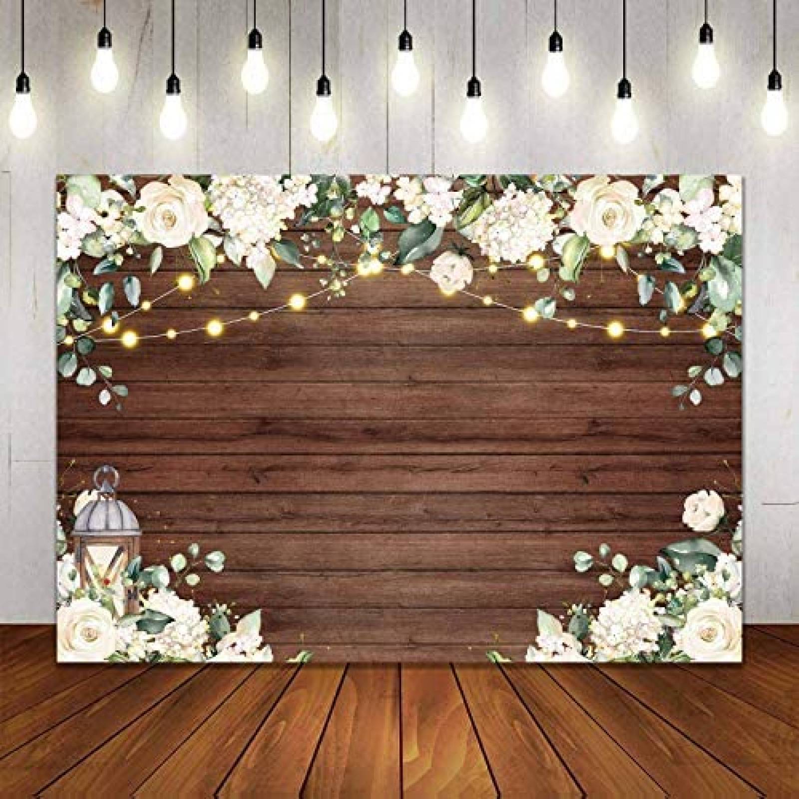 Fondo de fotografia Allenjoy de 7'x5' de madera rustico