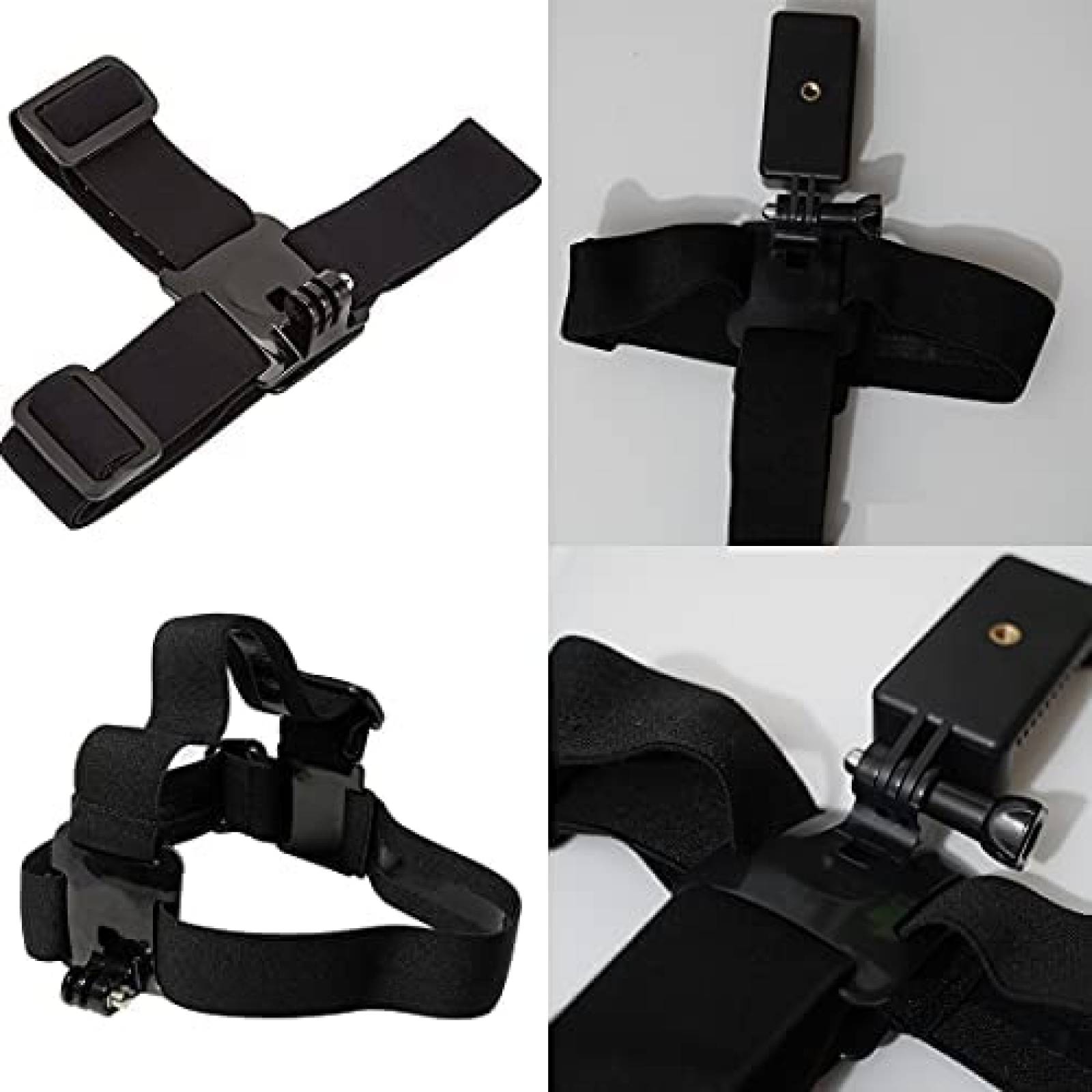 Kit de montaje para correa AngelReally para cabeza -Negro