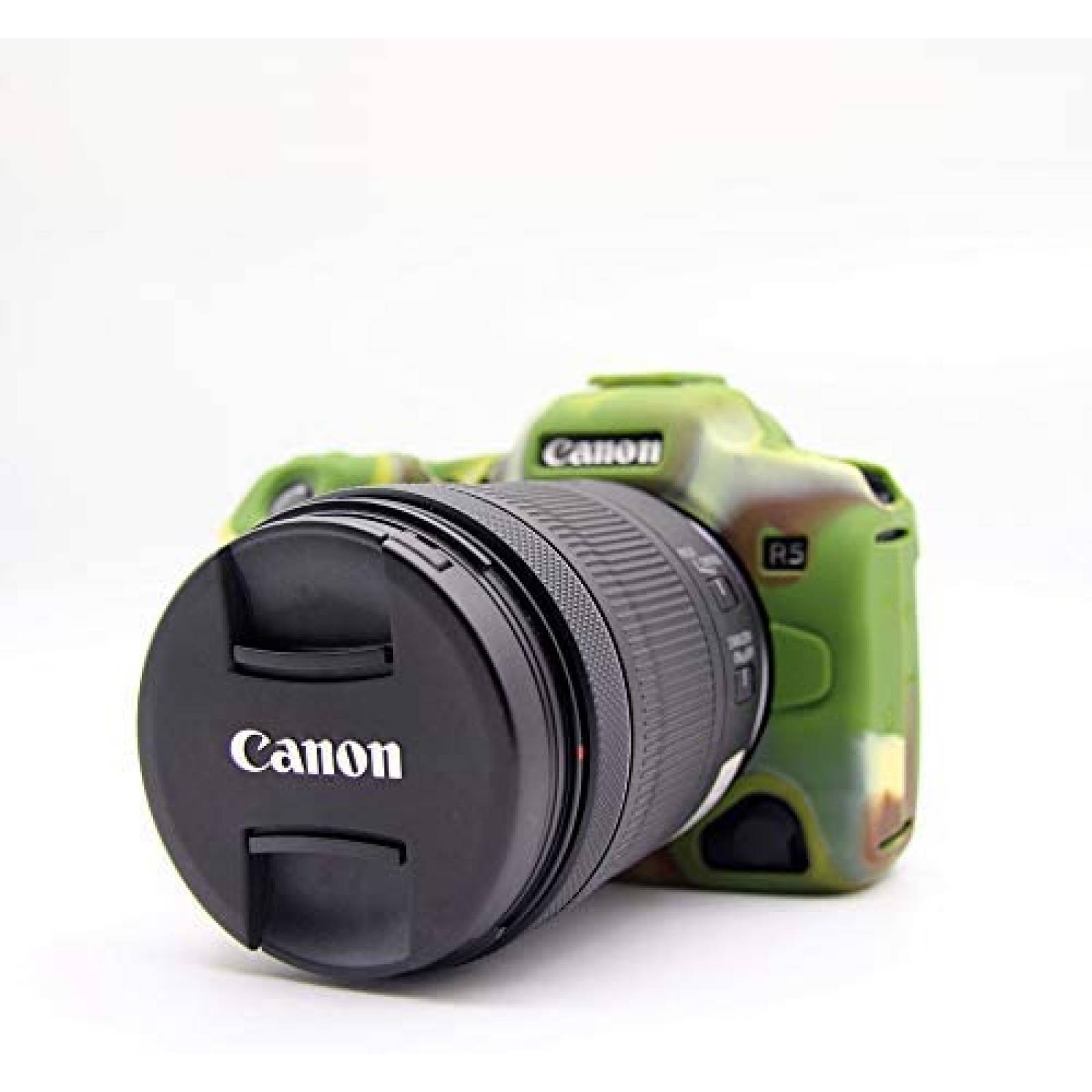Funda para Canon EOS R5 BolinUS de silicon delgado -Verde