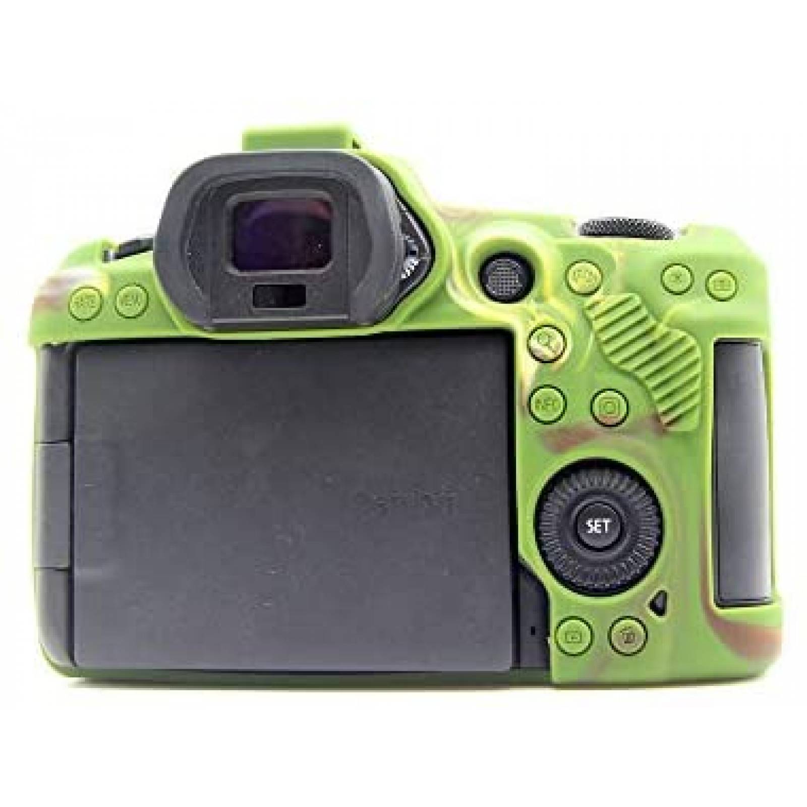 Funda para Canon EOS R5 BolinUS de silicon delgado -Verde