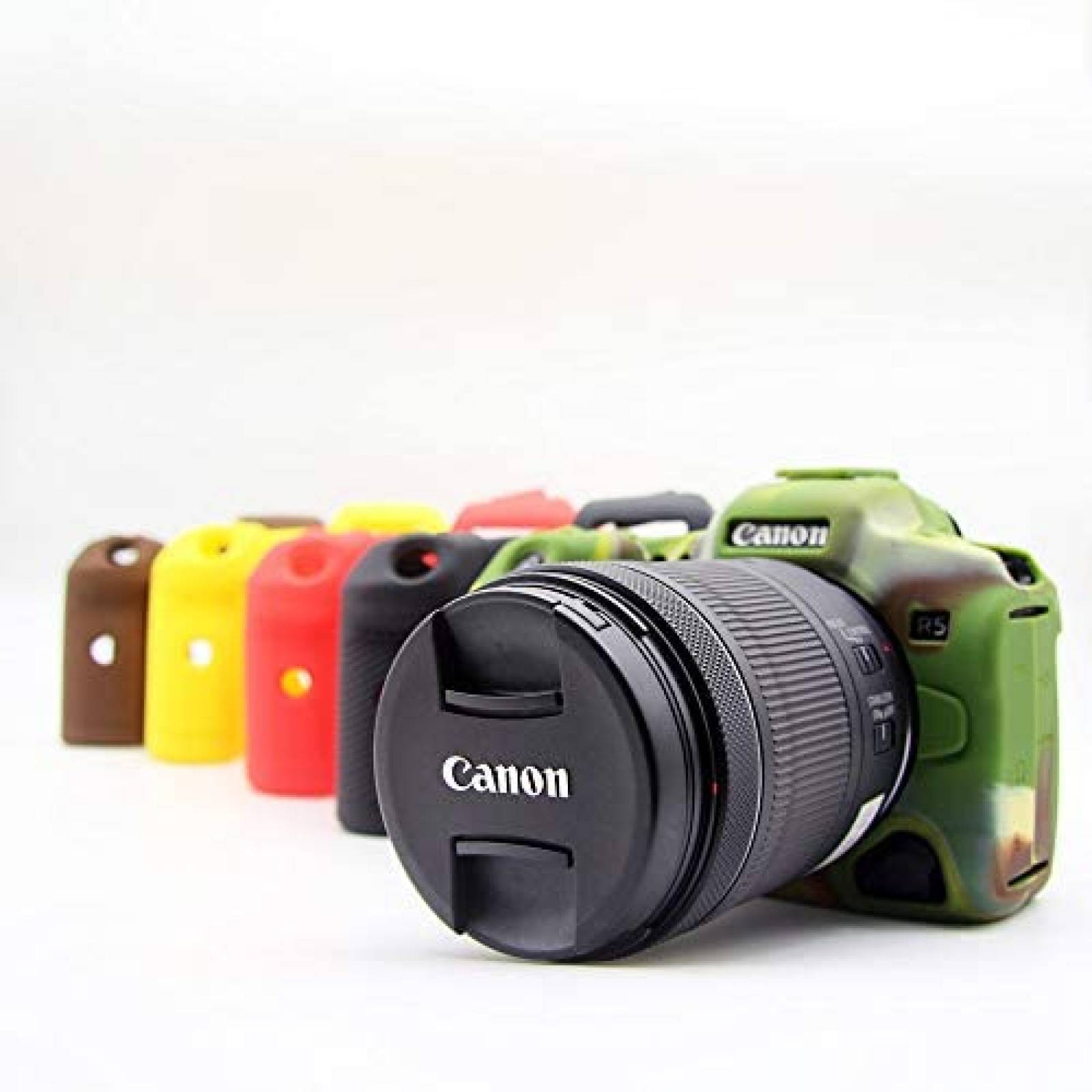 Funda para Canon EOS R5 BolinUS de silicon delgado -Verde