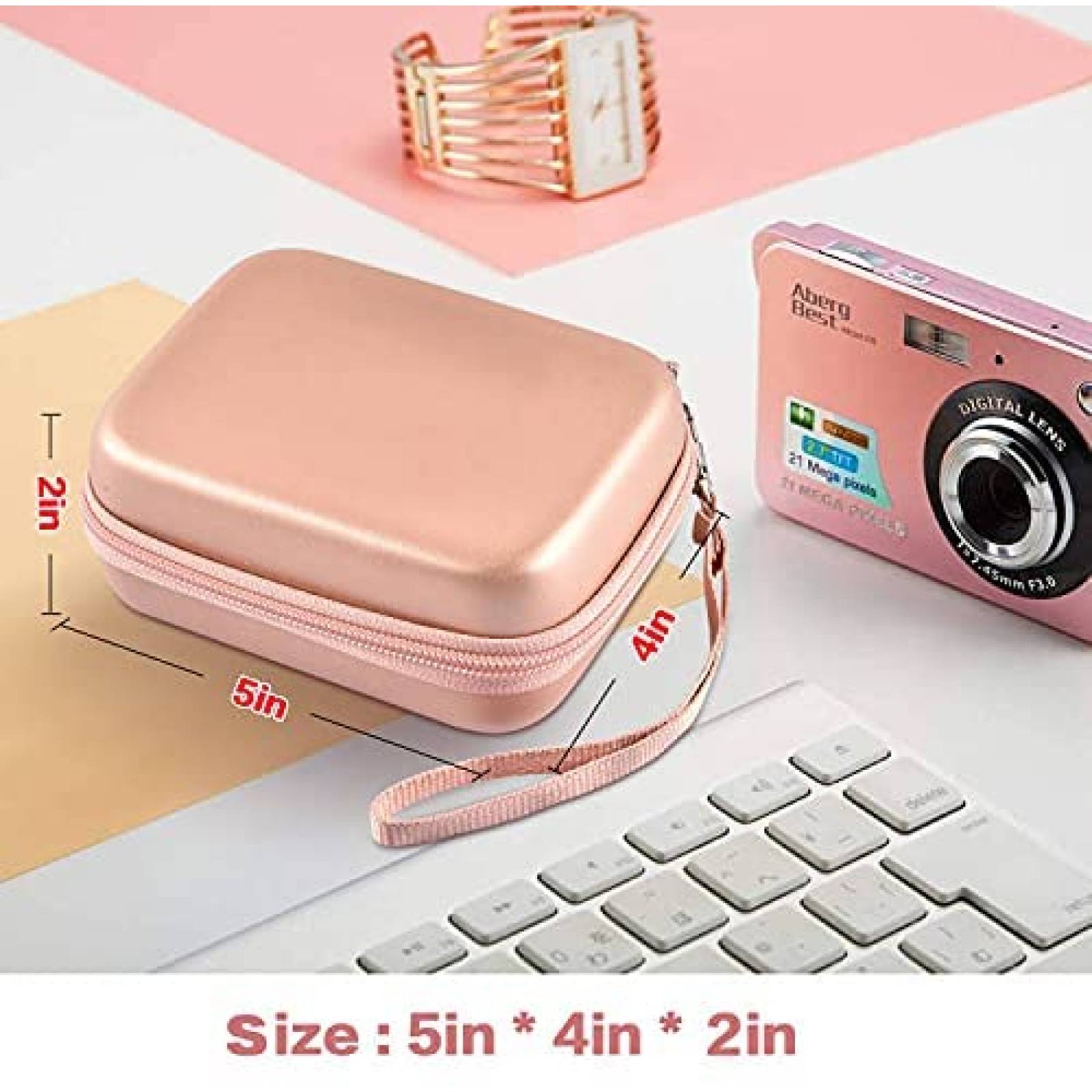 Estuche Boobowl para Camara AbergBest 21 Mega Pixels -Rosa