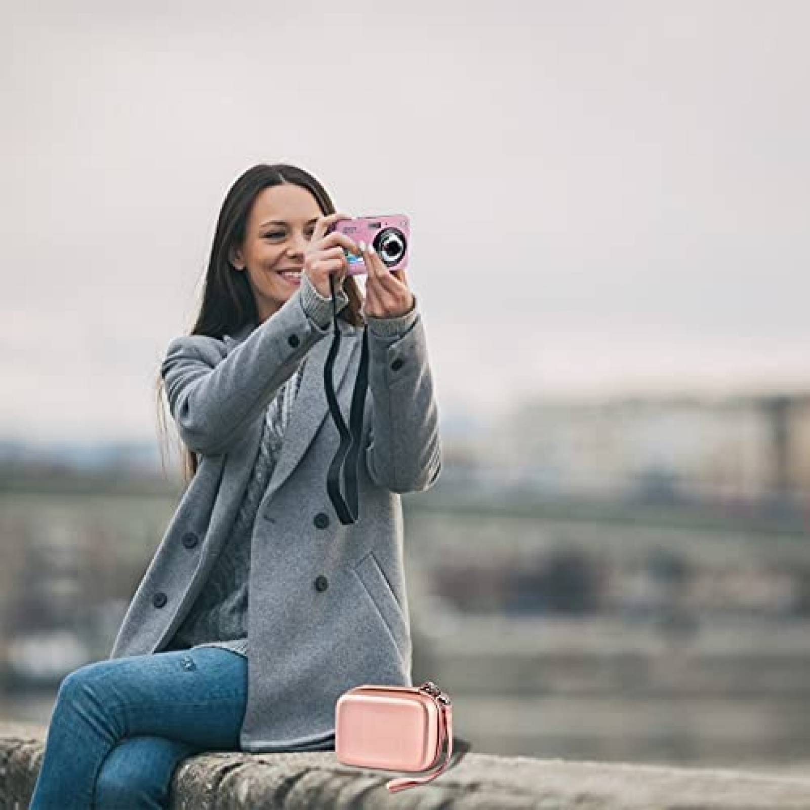 Estuche Boobowl para Camara AbergBest 21 Mega Pixels -Rosa