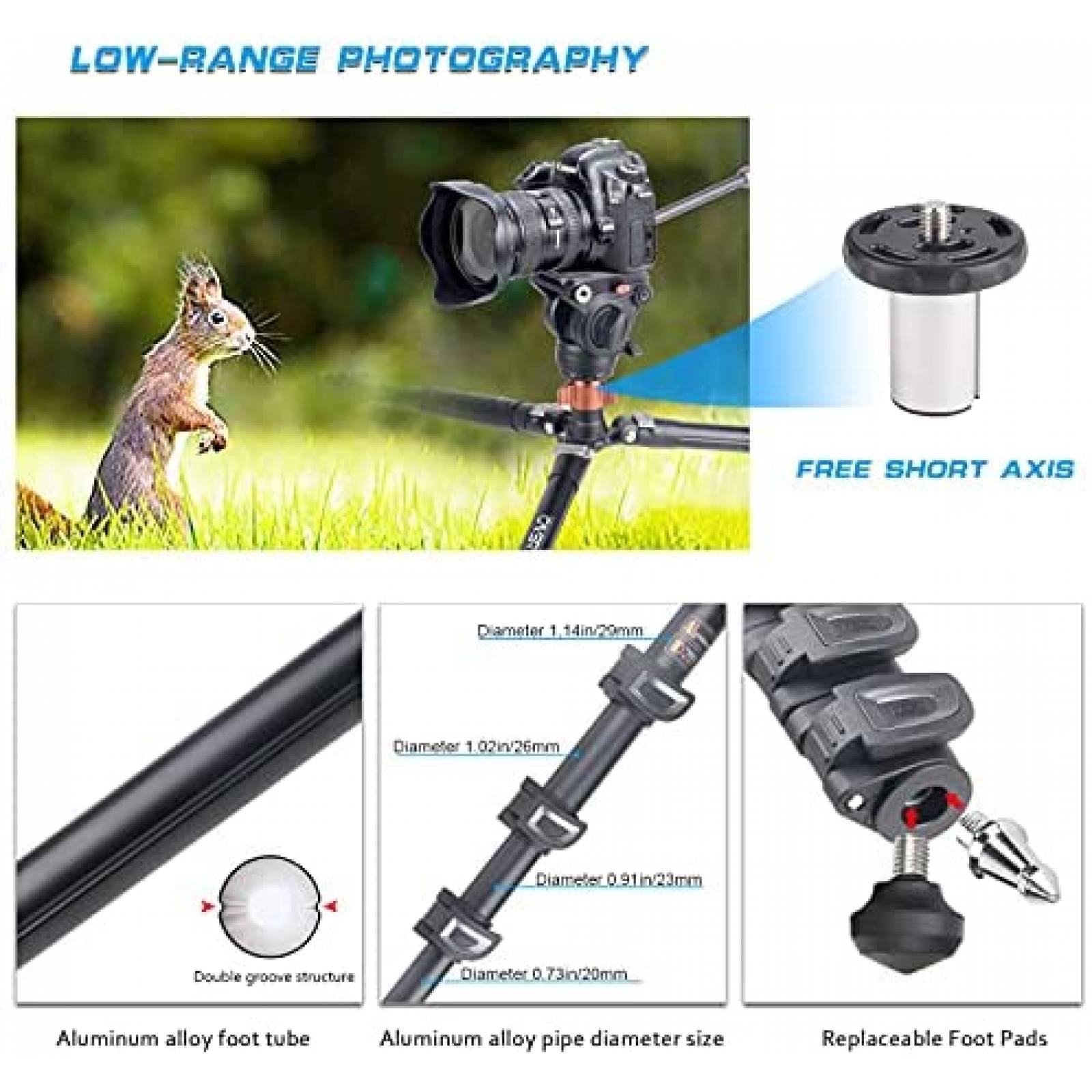 Tripie Completo Cayer FP2450 de 75'' y 13.2 Libras -Negro