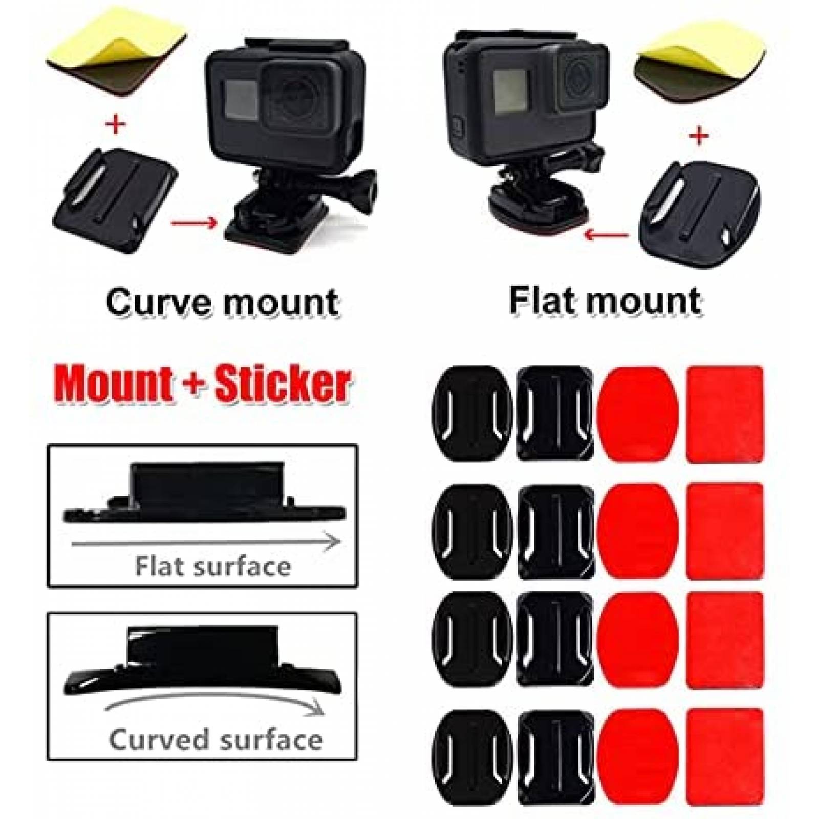 Kit de Montaje Dream Bull para Camara GoPro en Casco