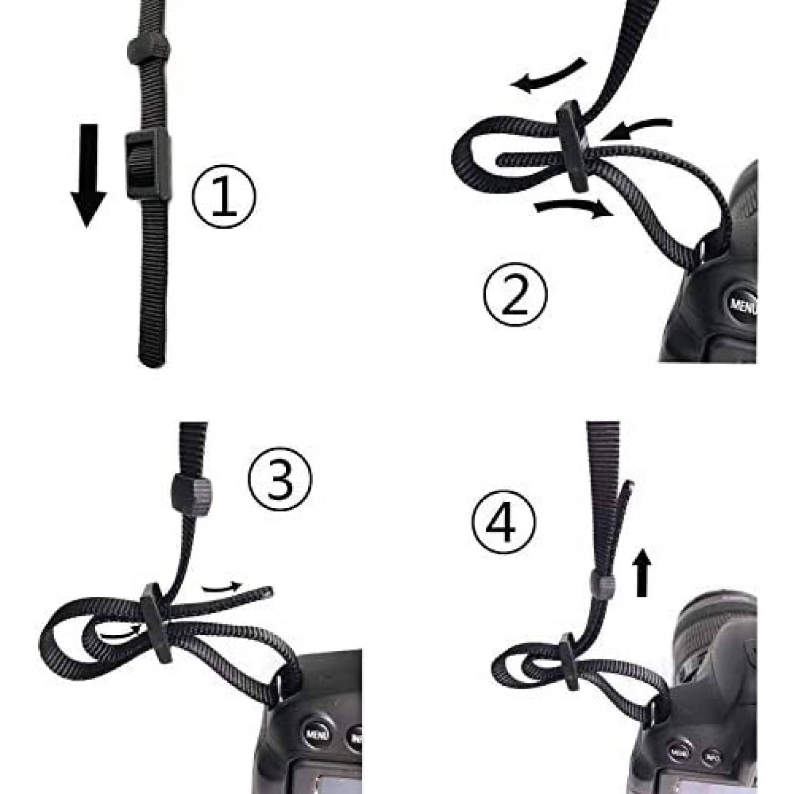 Correa de Hombro Eorefo 144cm para Camara DSLR -Negro