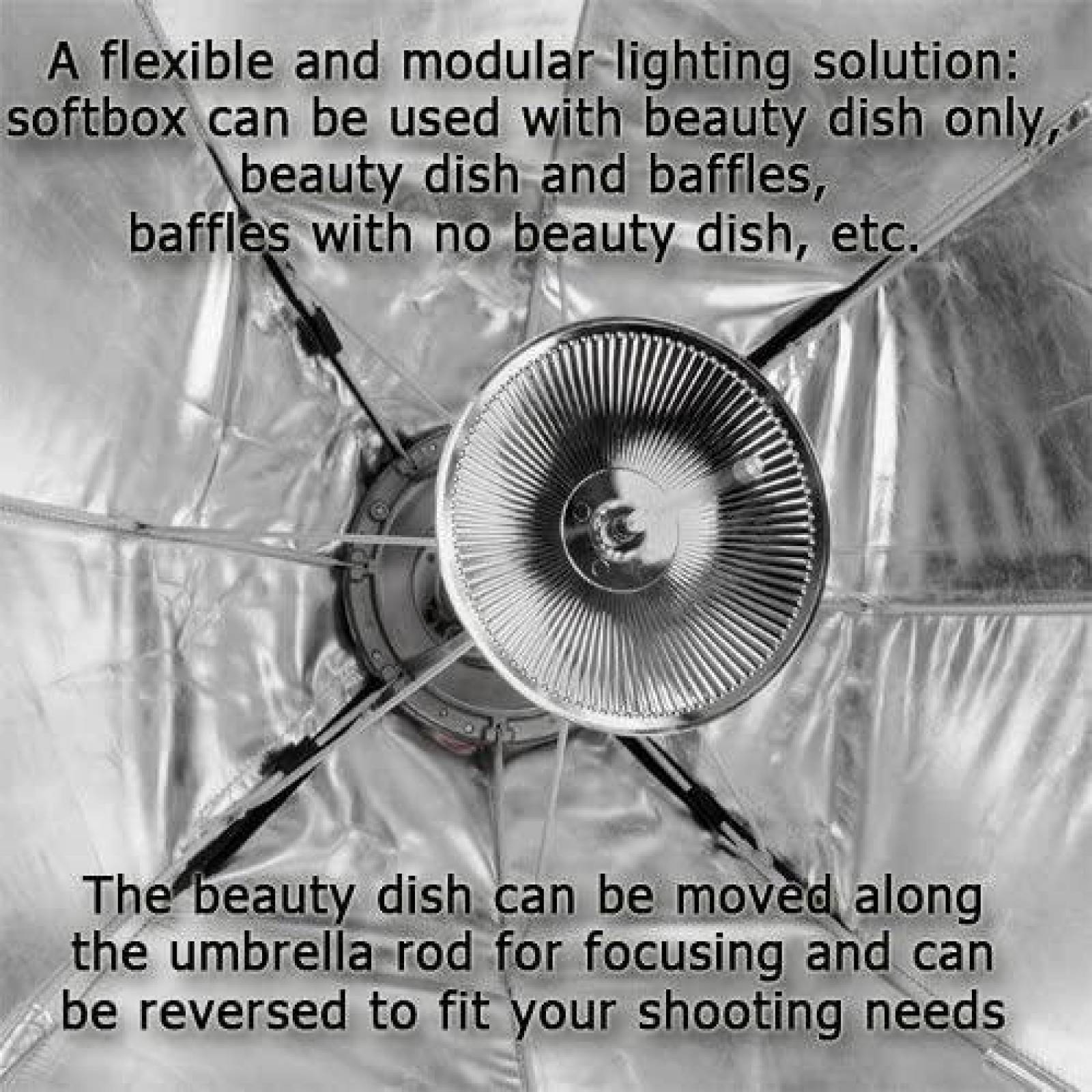 Softbox Fotodiox Pro Studio 32x48" Elinchrom -Negro