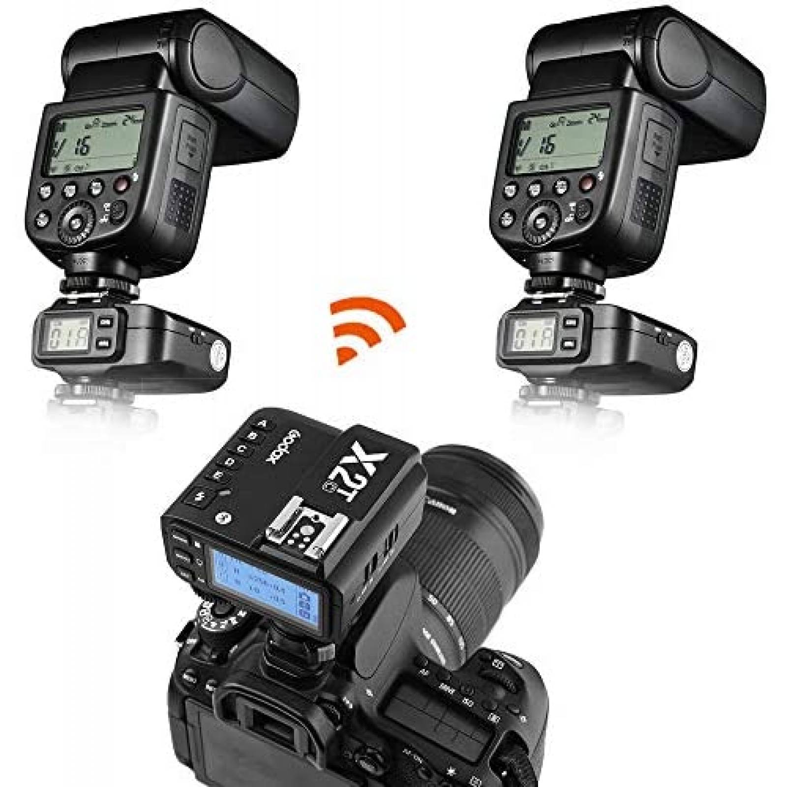 Disparador De Flash Godox X2T-C Con Control Receptor 2X1R-C