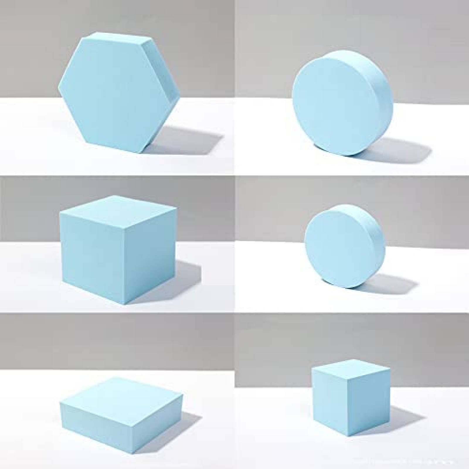 Figuras Geometricas para Fotografia Goshoot de 6 Pzs -Azul