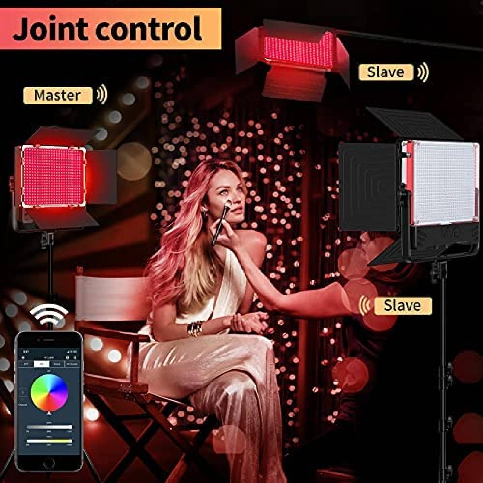Kit de Iluminacion Great Video Maker Control por Bluetooth