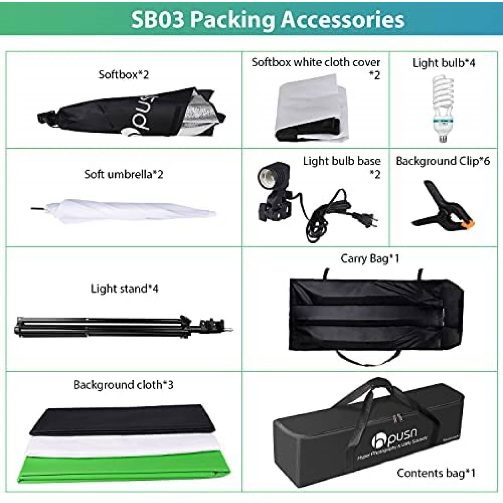 Sistema de soporte de fondo HPUSN de 8.5 x 10 pies -Verde