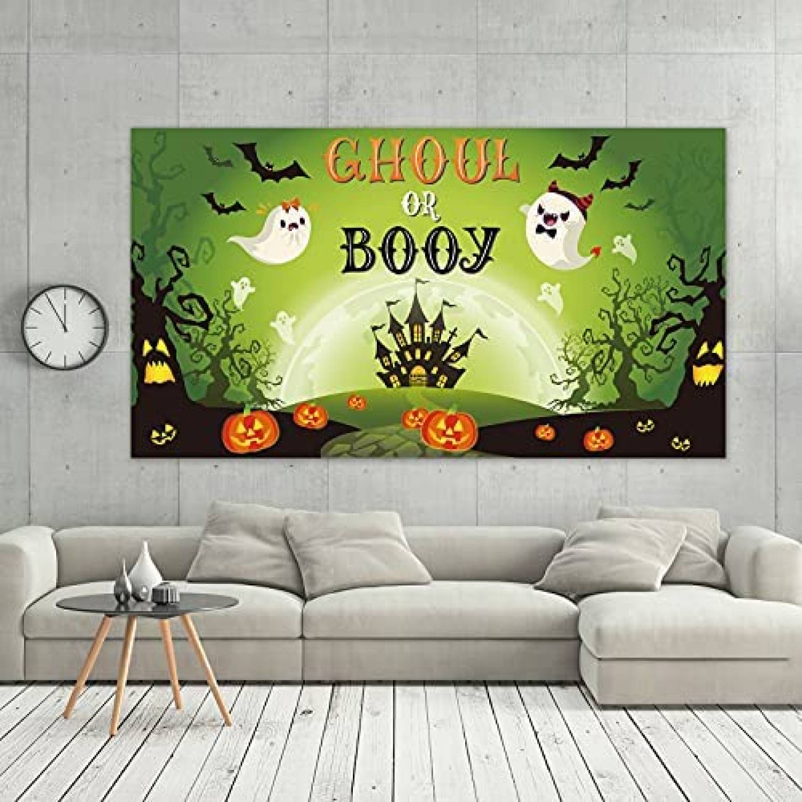 Fondo Fotografia Jiudung Halloween Revelacion Genero -Verde