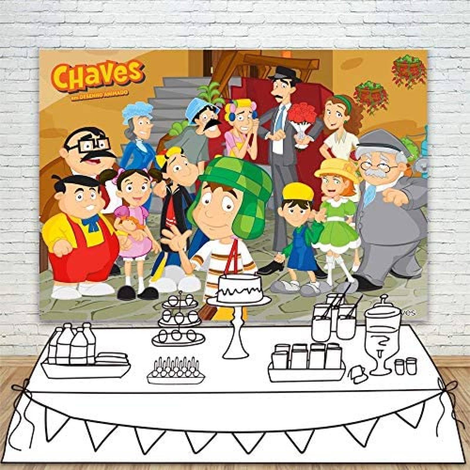 Telon de fondo JMING El Chavo Del Ocho de 7x5ft vinilo