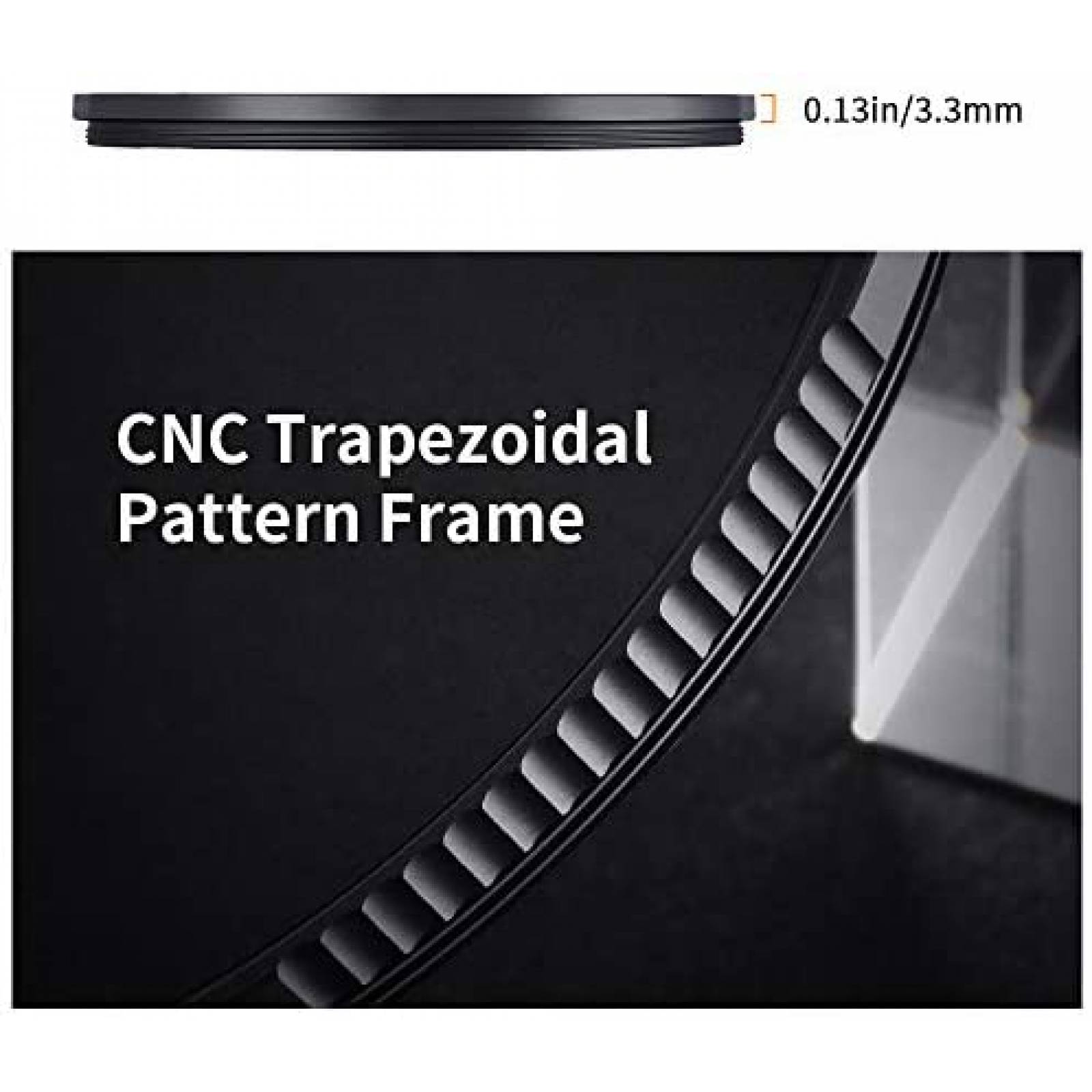 Filtro para camara K&F Concept Efecto cine 77mm -Negro