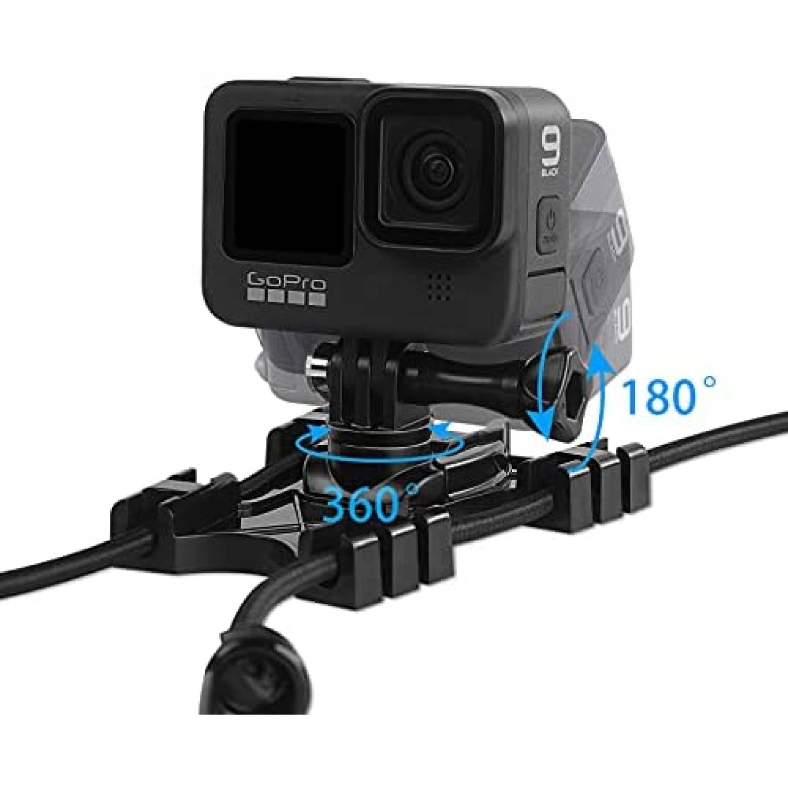 Montaje de Reja KOQEIEY para GoPro Action/One X2 -Negro