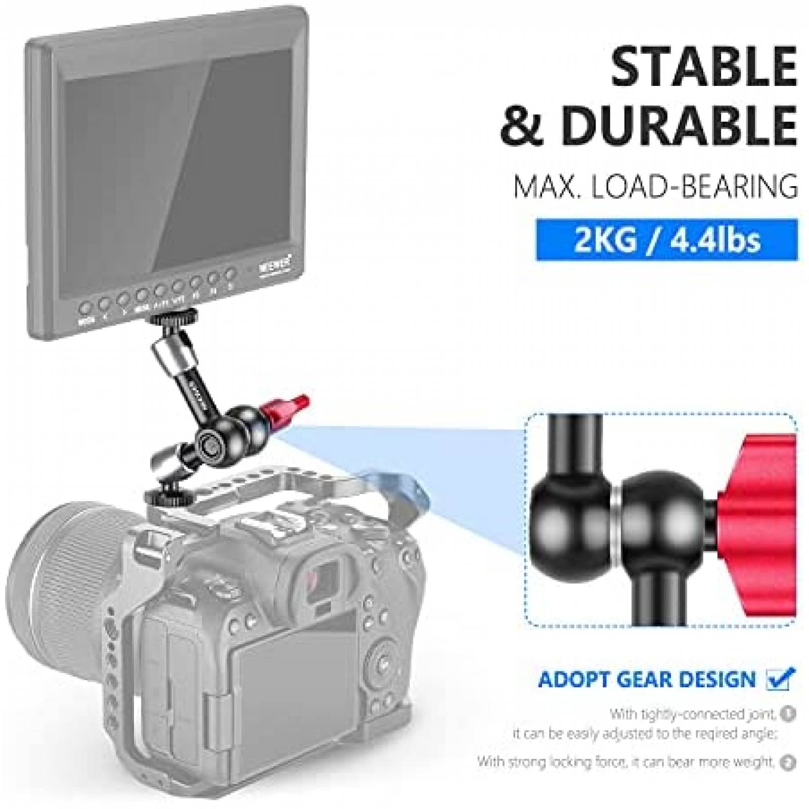 Brazo magico de friccion Neewer ajustable de 5.9 pulgadas