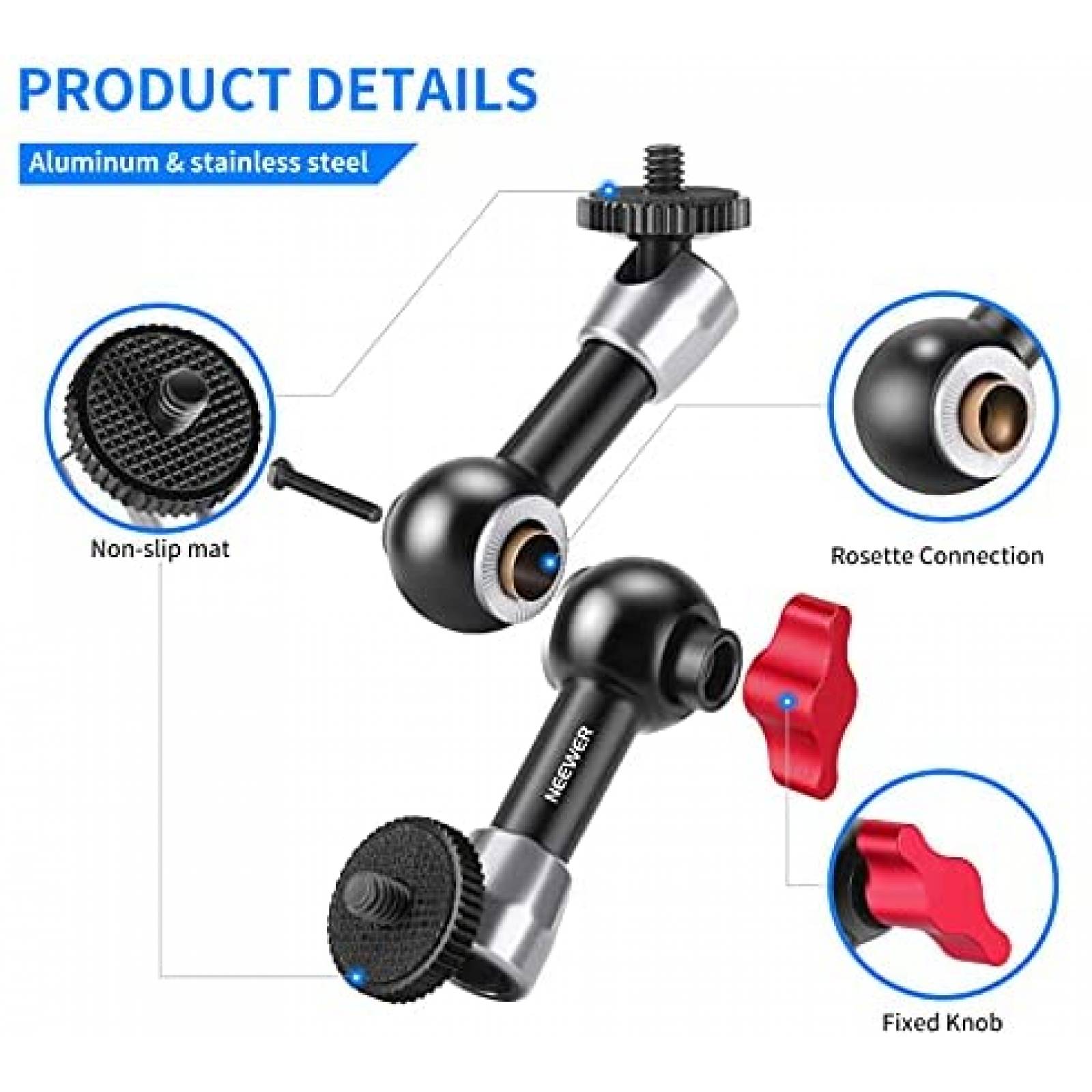 Brazo magico de friccion Neewer ajustable de 5.9 pulgadas