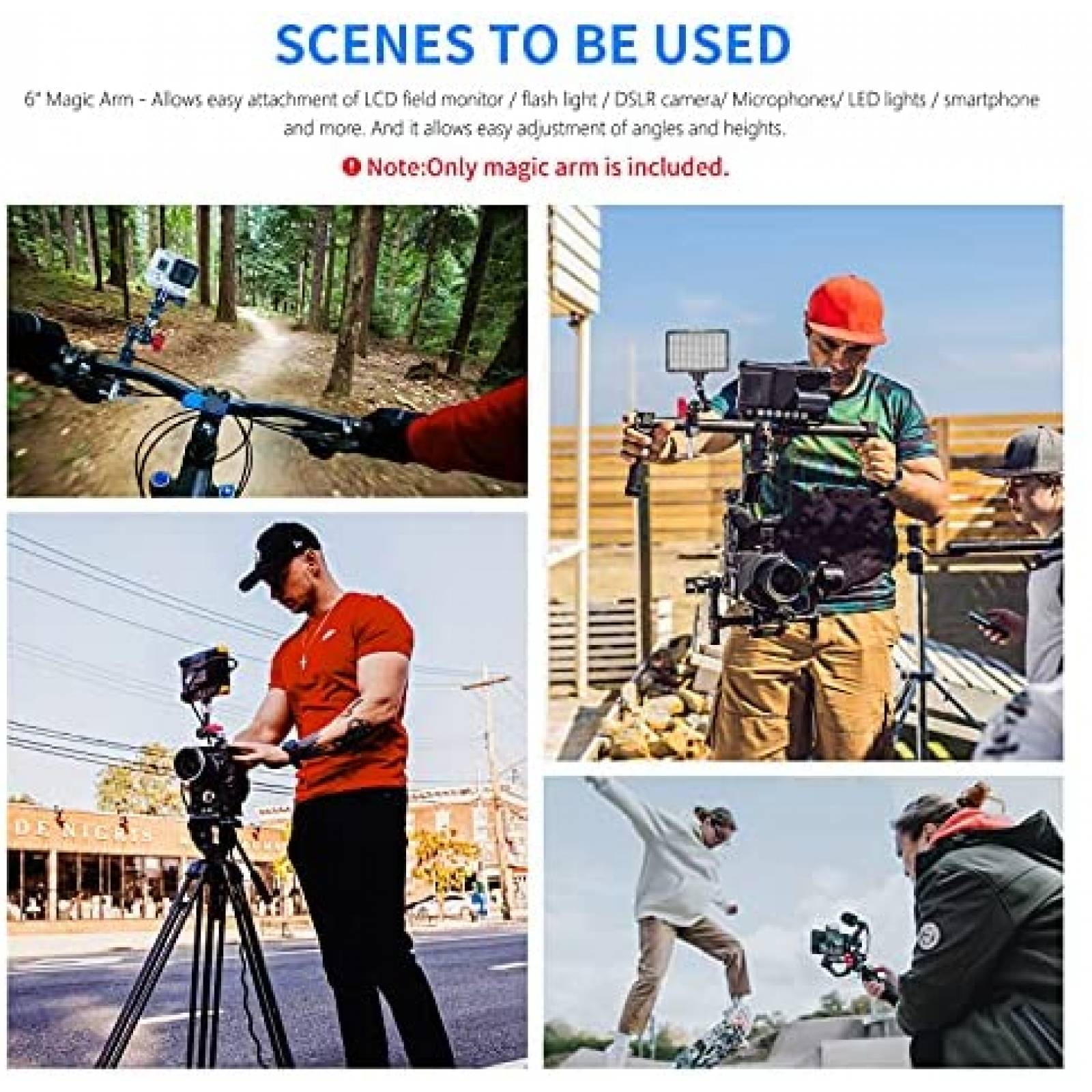 Brazo magico de friccion Neewer ajustable de 5.9 pulgadas