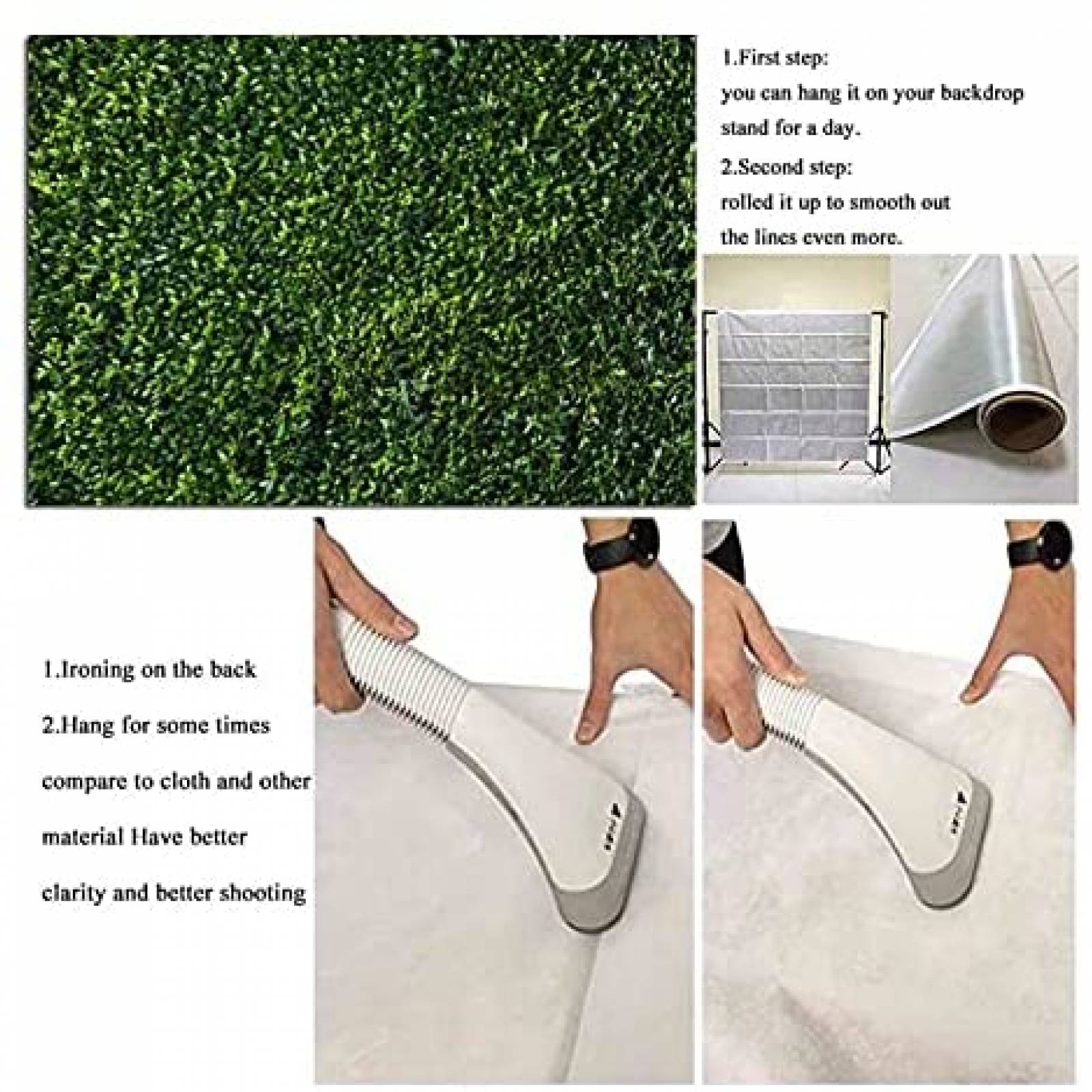 Fondo de Fotografia Qian de 7x5 Pies -Naturaleza Verde