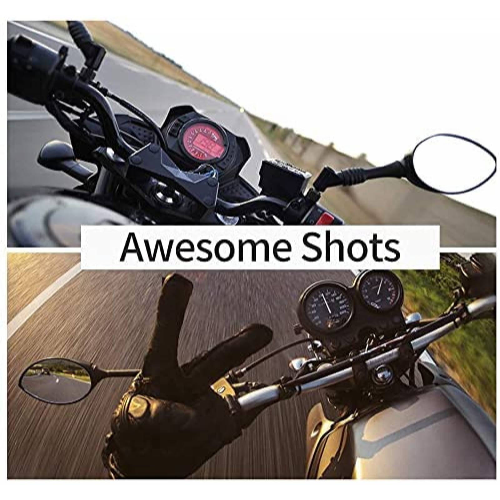 Montaje de Casco de Motocicleta REYGEAK para Camara -Negro