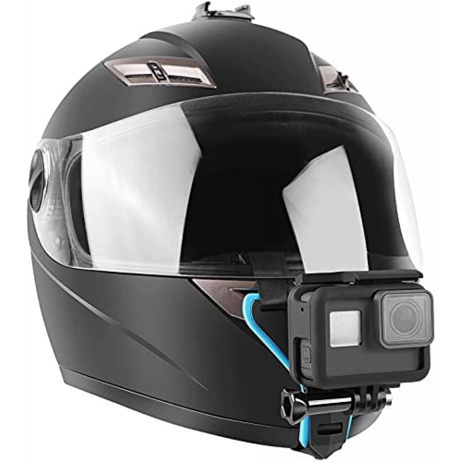 Montaje de Casco de Motocicleta REYGEAK para Camara -Negro