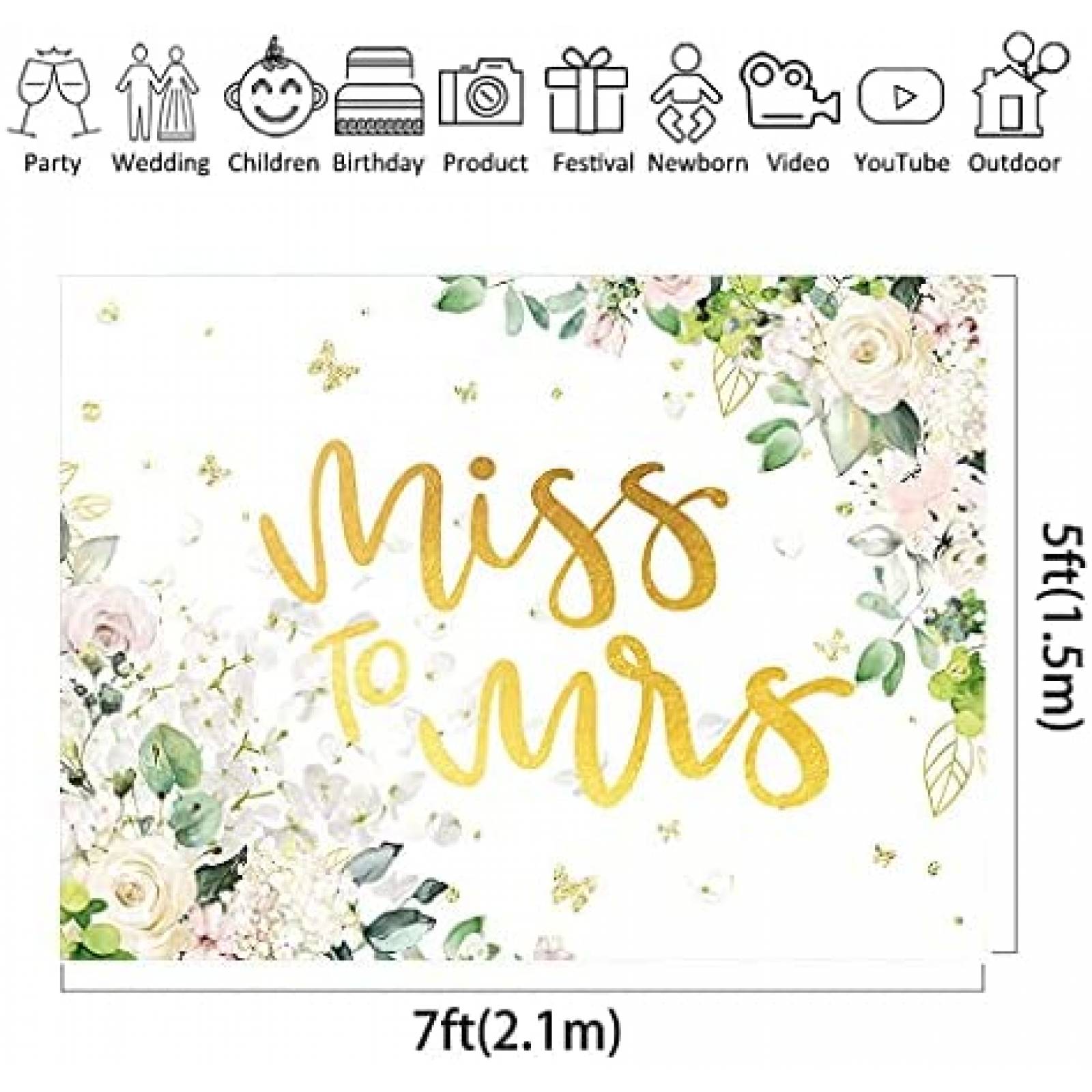 Fondo Fotografia Riyidecor Boda Decoracion Rustico -Blanco