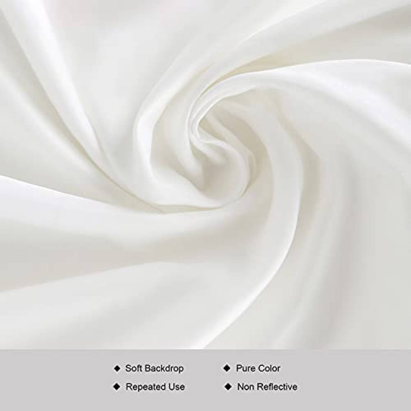 Fondo para fotografia profesional RUIFUTU 6.5x10ft -Blanco