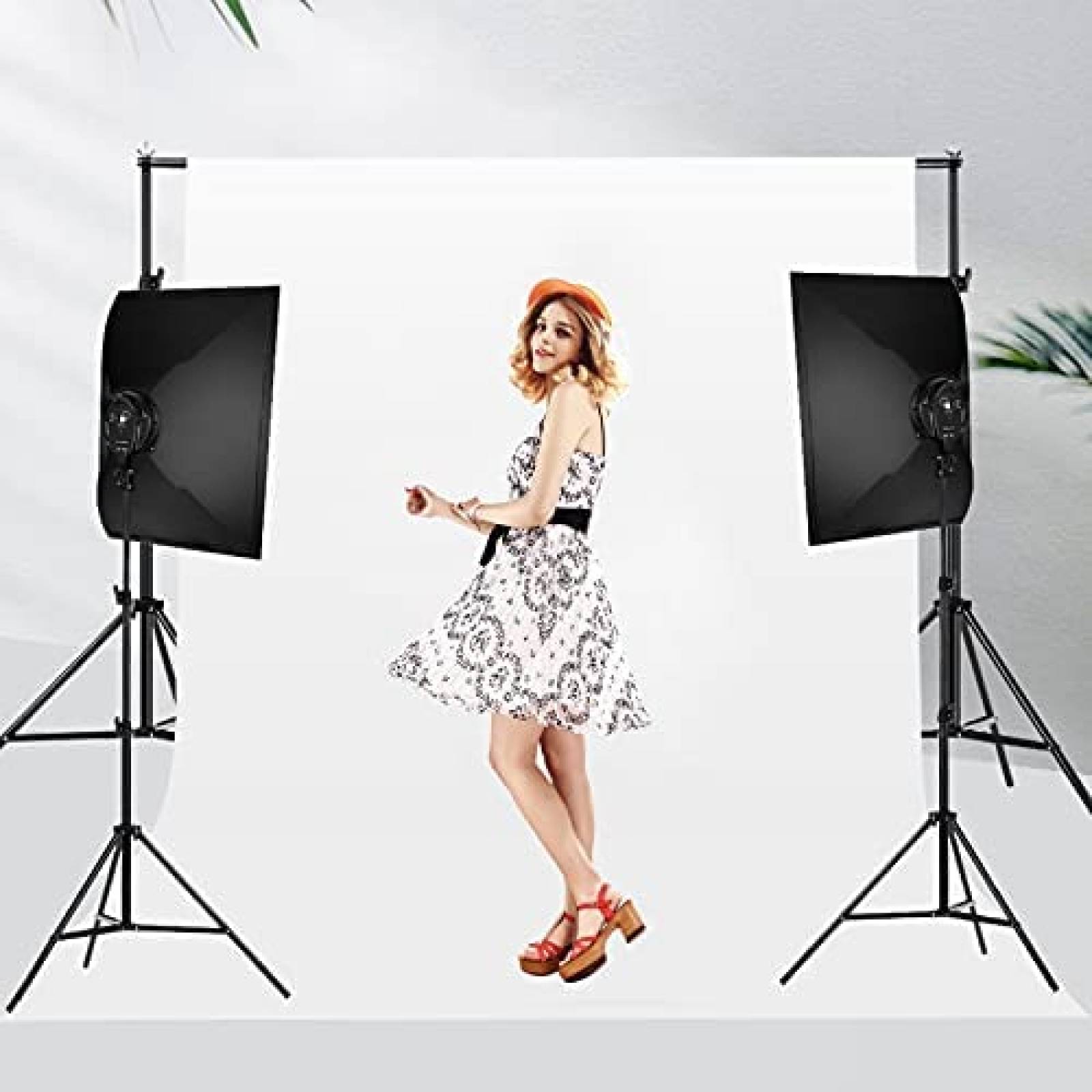 Fondo para fotografia profesional RUIFUTU 6.5x10ft -Blanco