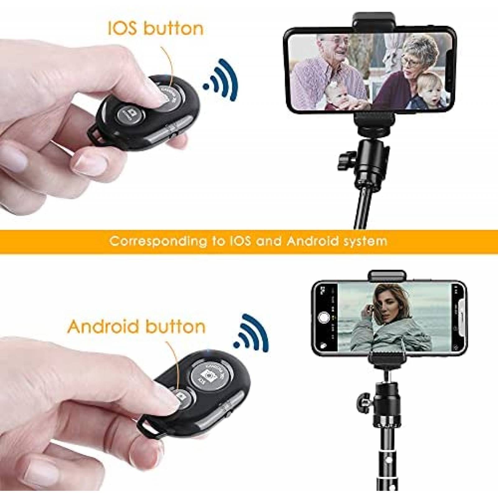 Mandos a distancia para camara Skoutag 2 piezas Bluetooth